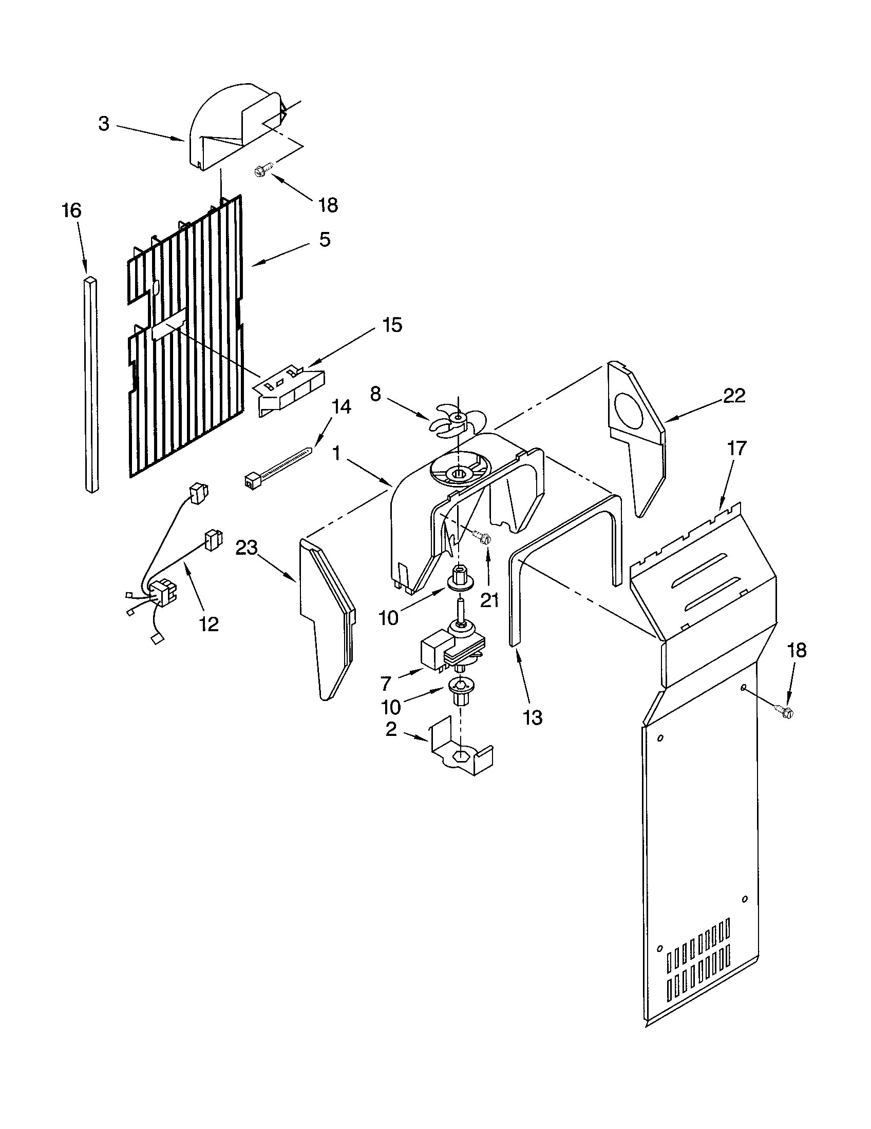 10651512101 Air flow appliance exploded-view parts diagram