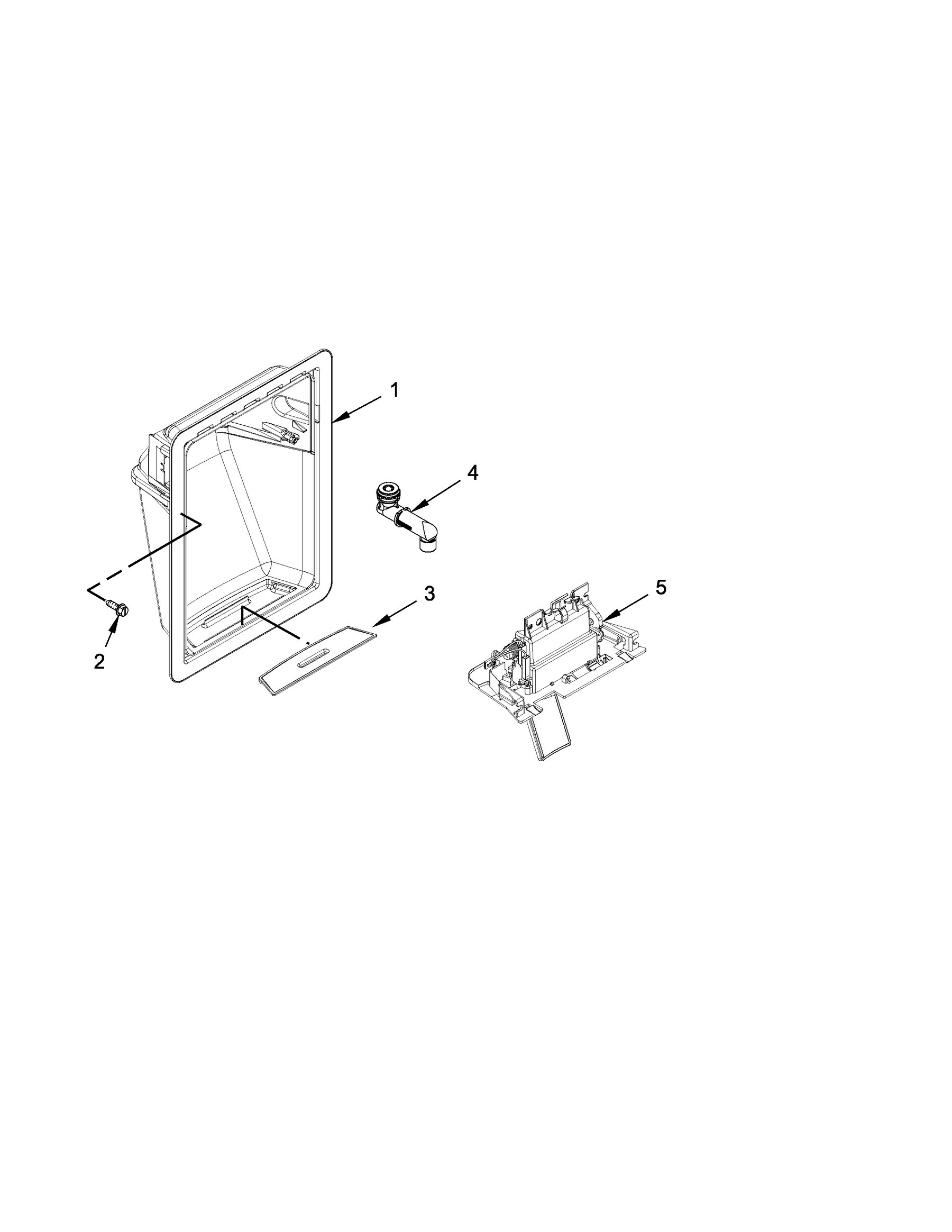 10651793410 Dispenser parts appliance exploded-view parts diagram