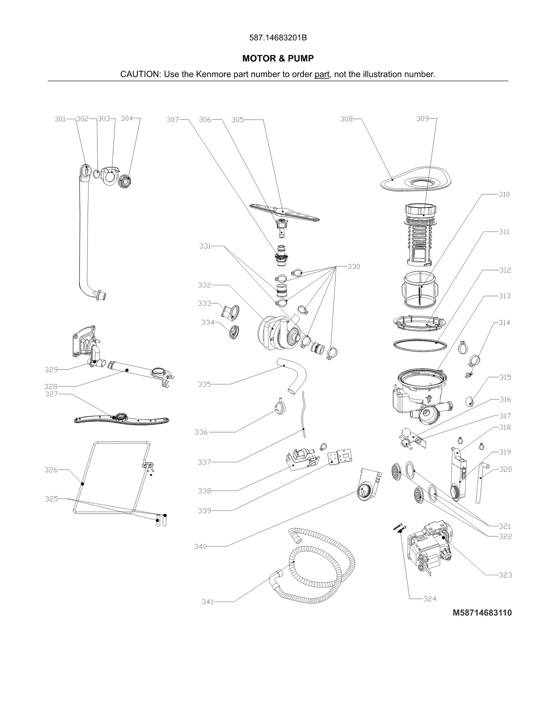 Motor & pump — Approved diagram
