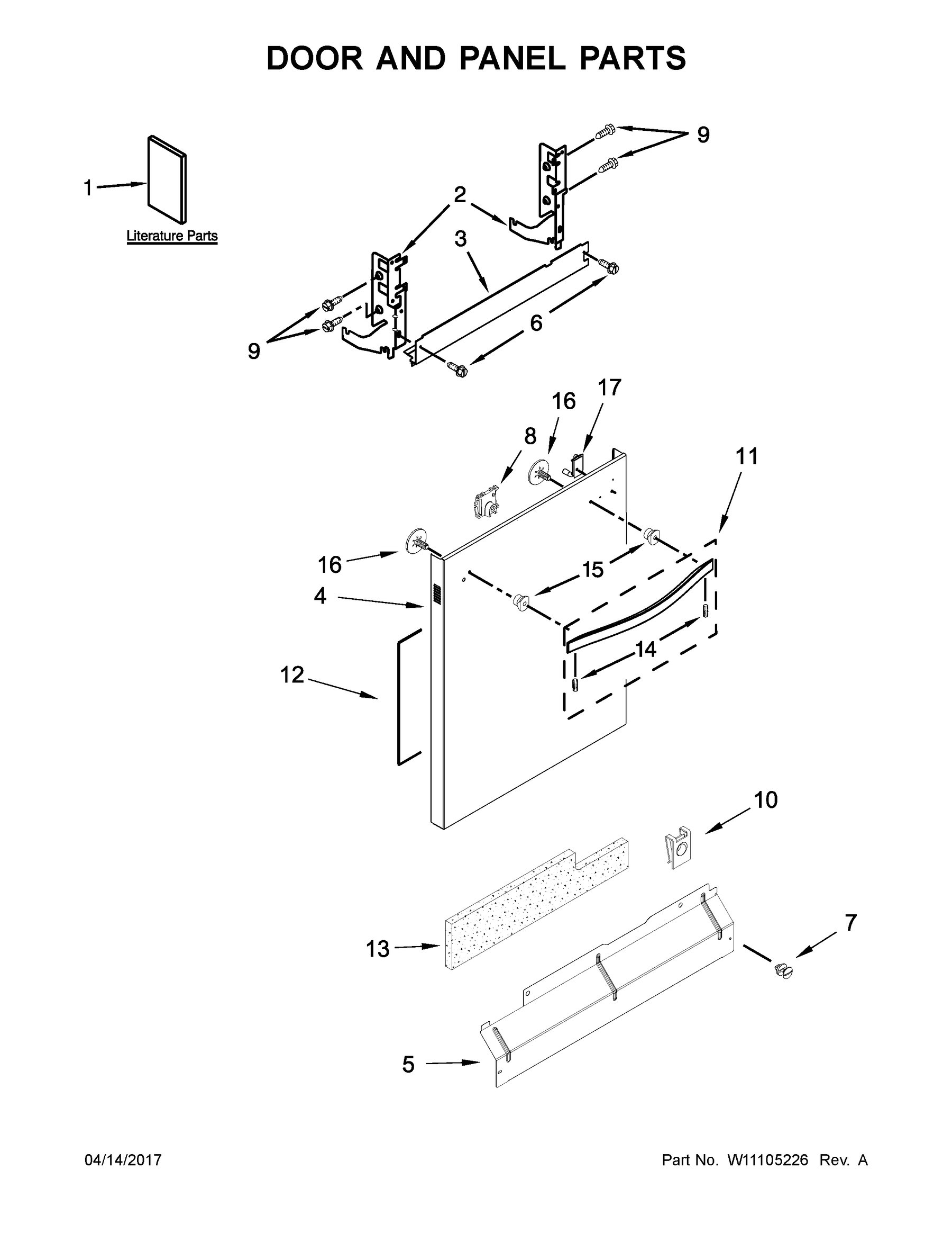 Door and panel parts