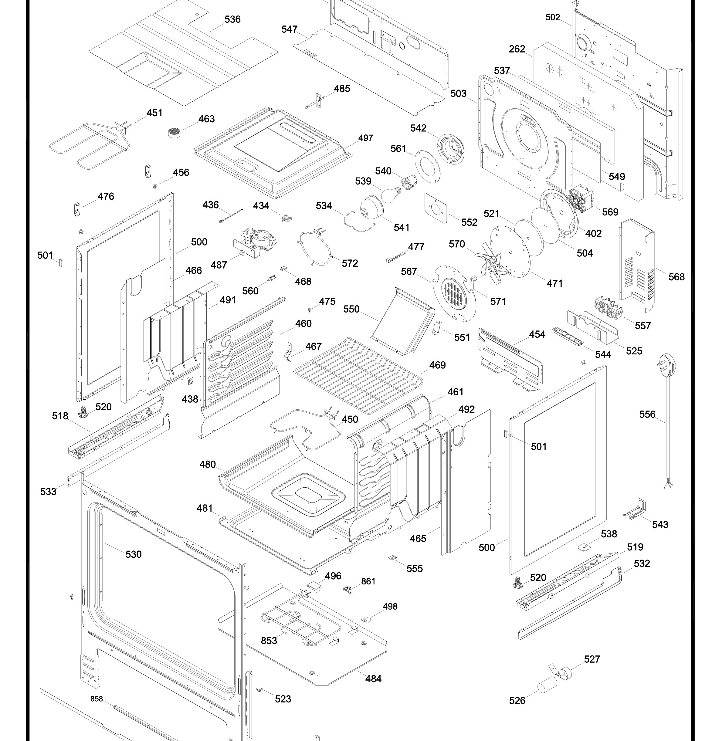 C2S980SEM4SS Exploded View 3 appliance exploded-view parts diagram