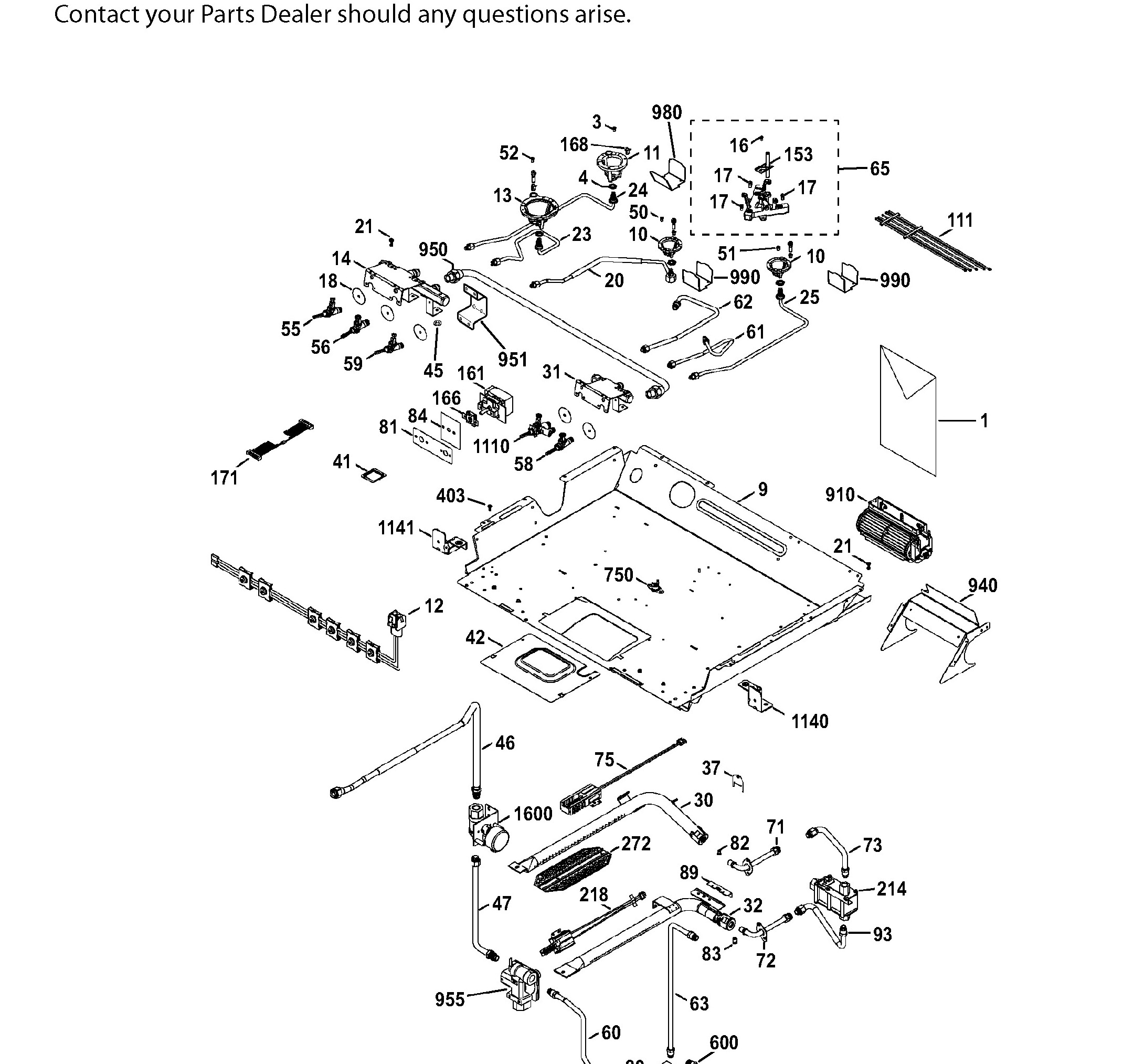 CCGS990SET5SS Exploded View 1 appliance exploded-view parts diagram