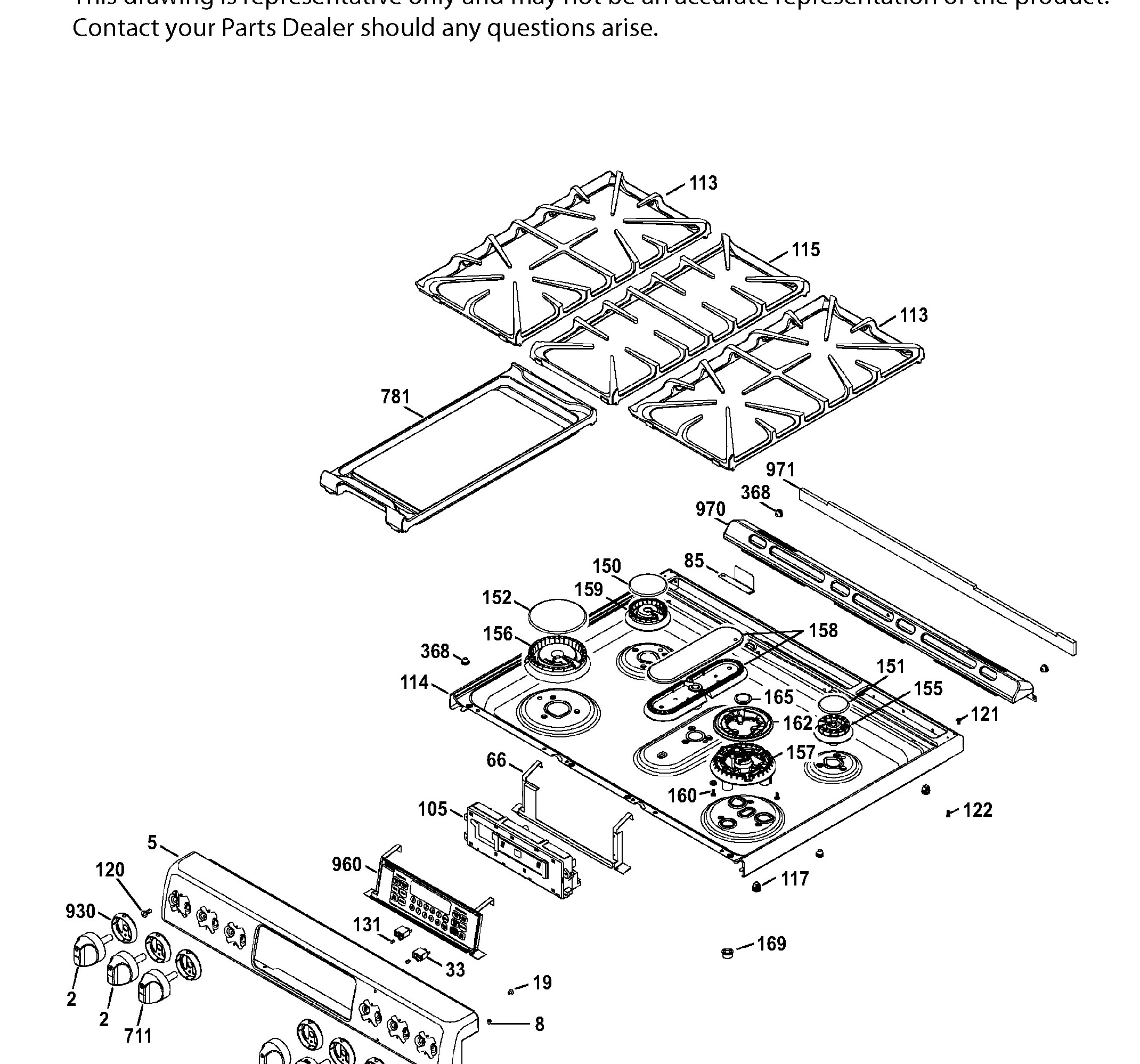 CCGS990SET5SS Exploded View 2 appliance exploded-view parts diagram