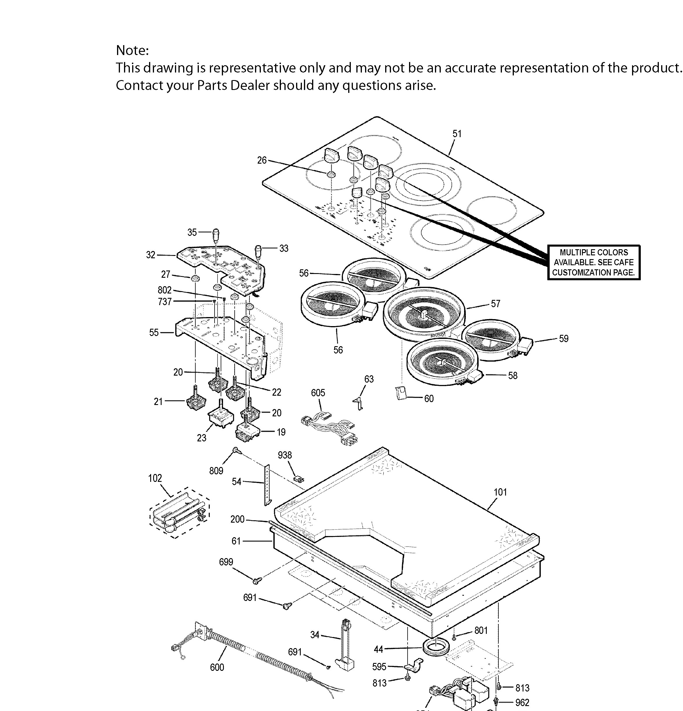 CEP70302M1S1 Exploded View 2 appliance exploded-view parts diagram