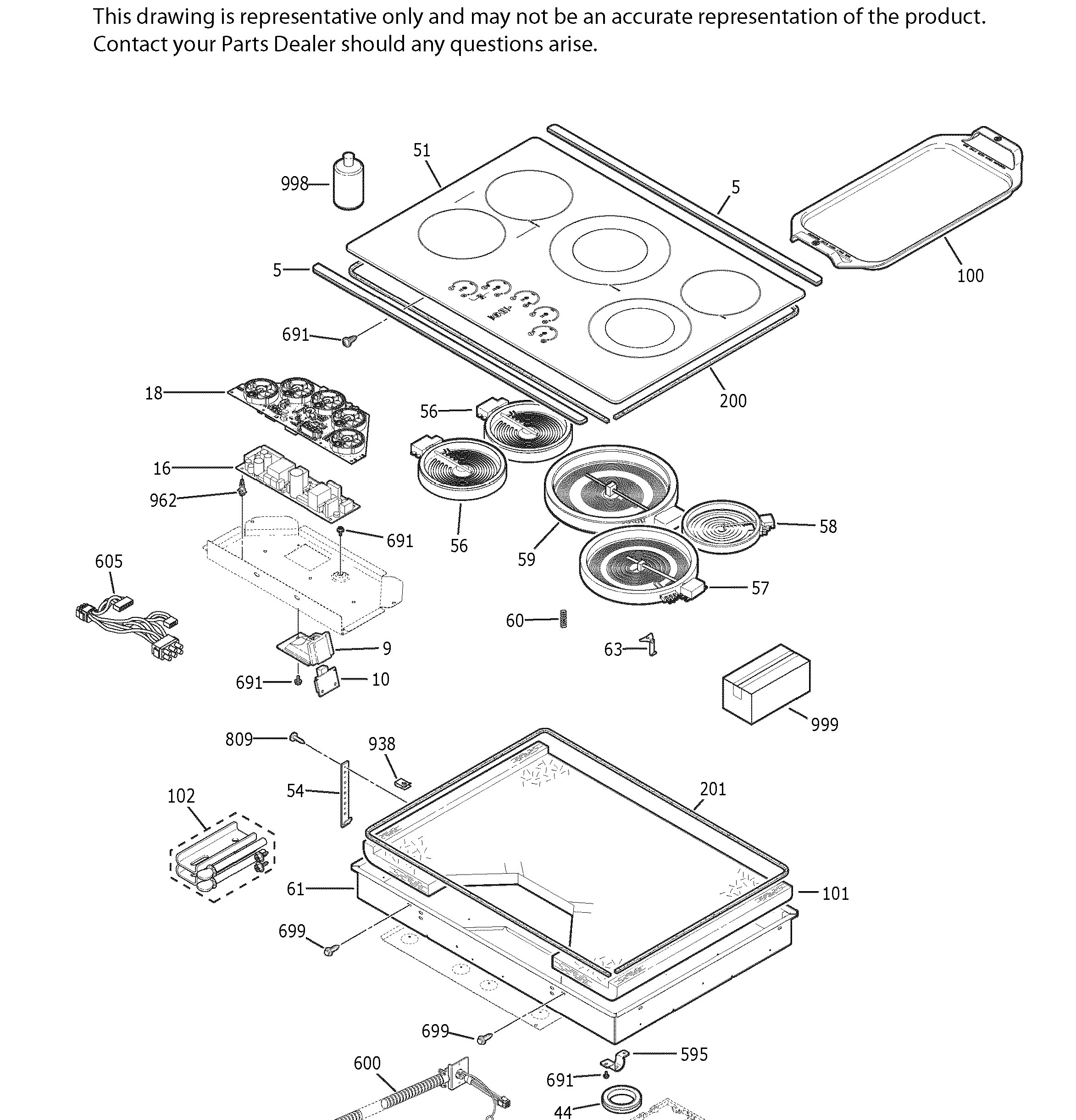 CEP90302N1SS Exploded View 1 appliance exploded-view parts diagram