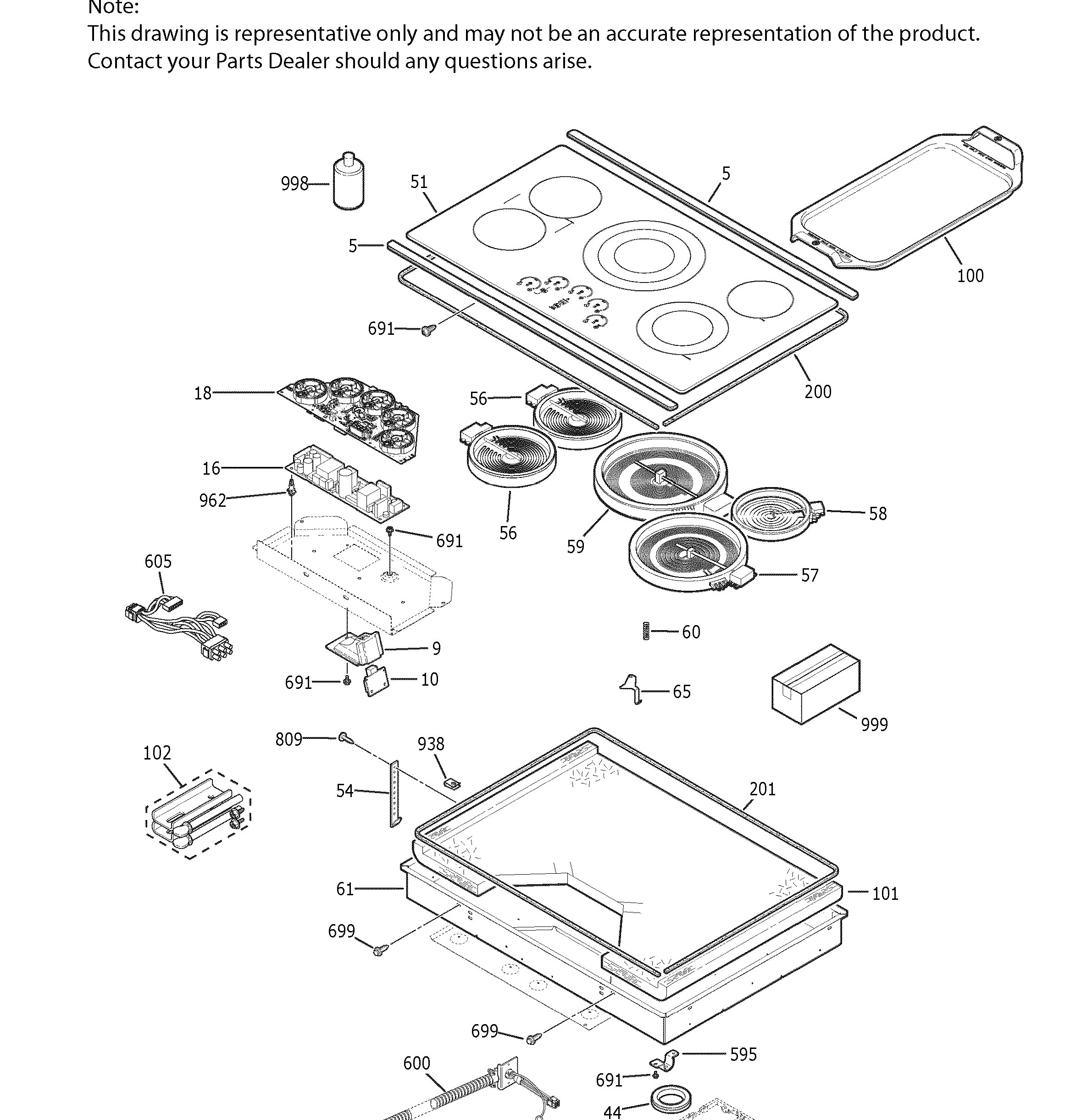 CEP90362N1SS Exploded View 1 appliance exploded-view parts diagram
