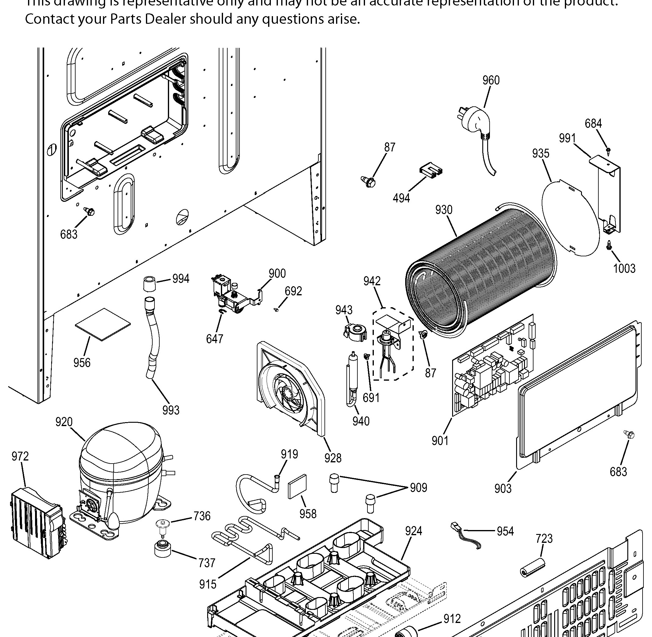 CFE28TSHDSS Exploded View 3 appliance exploded-view parts diagram