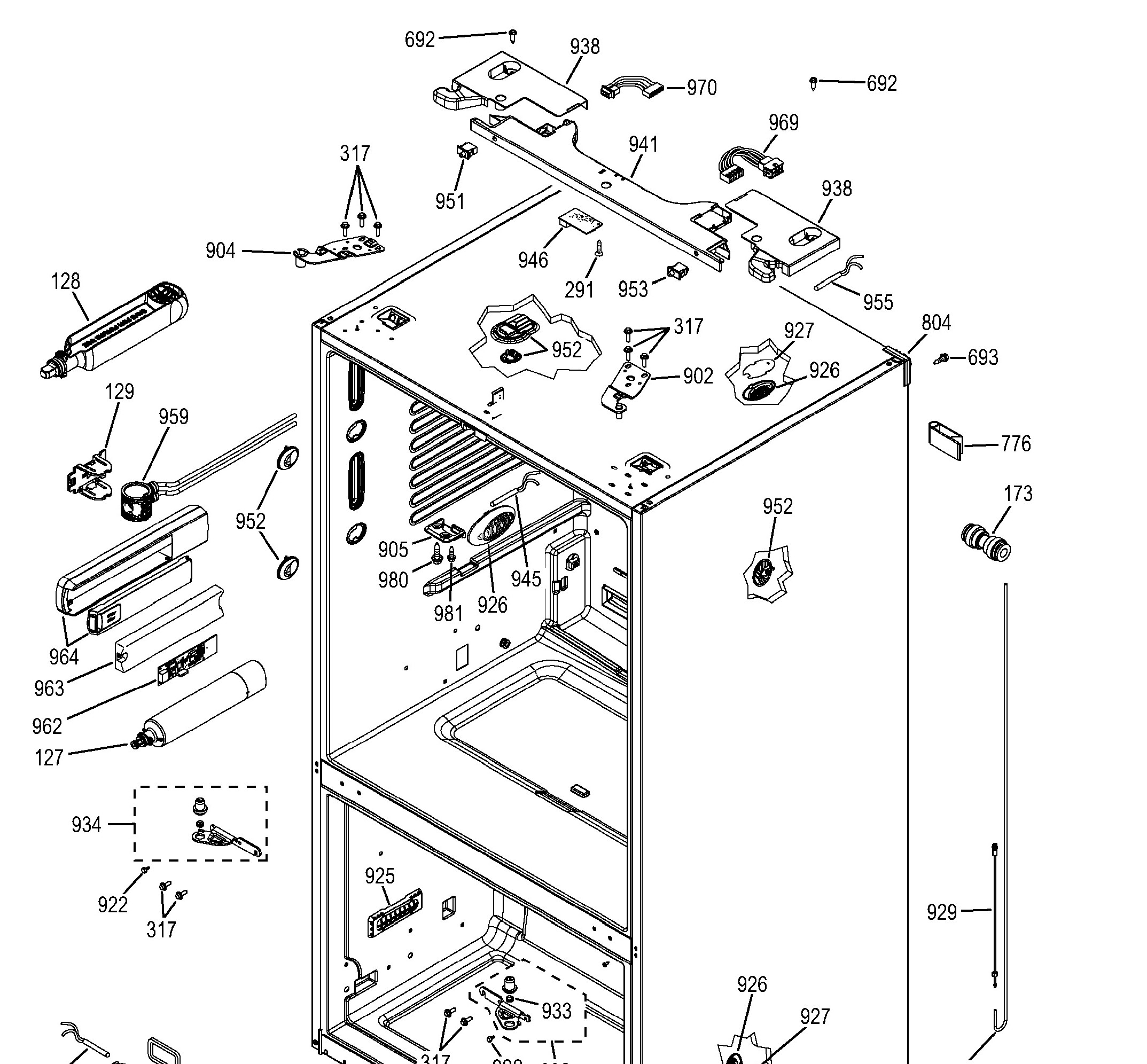 CFE28TSHGSS Exploded View 2 appliance exploded-view parts diagram