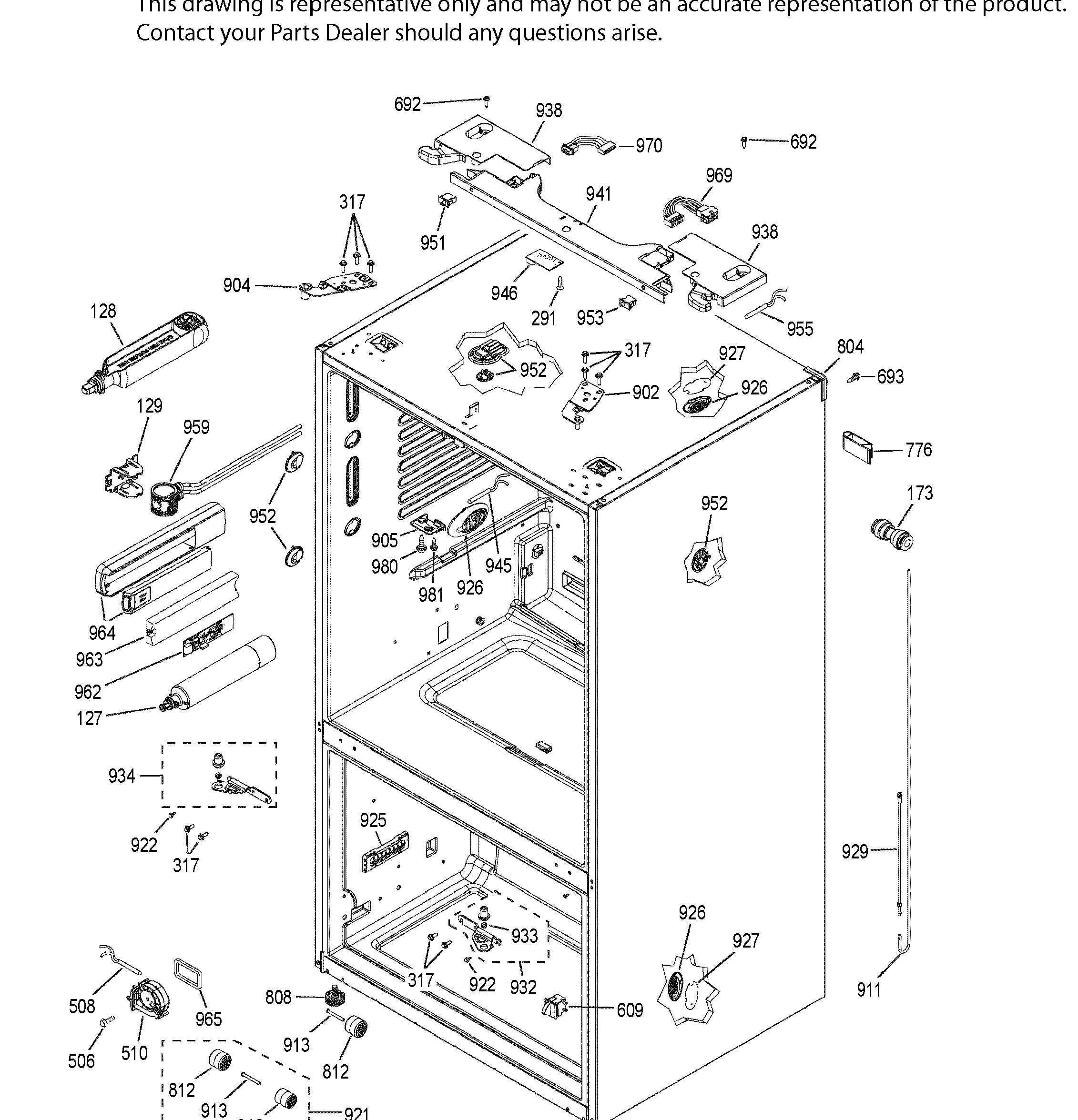 CFE28TSHJSS Exploded View 10 appliance exploded-view parts diagram