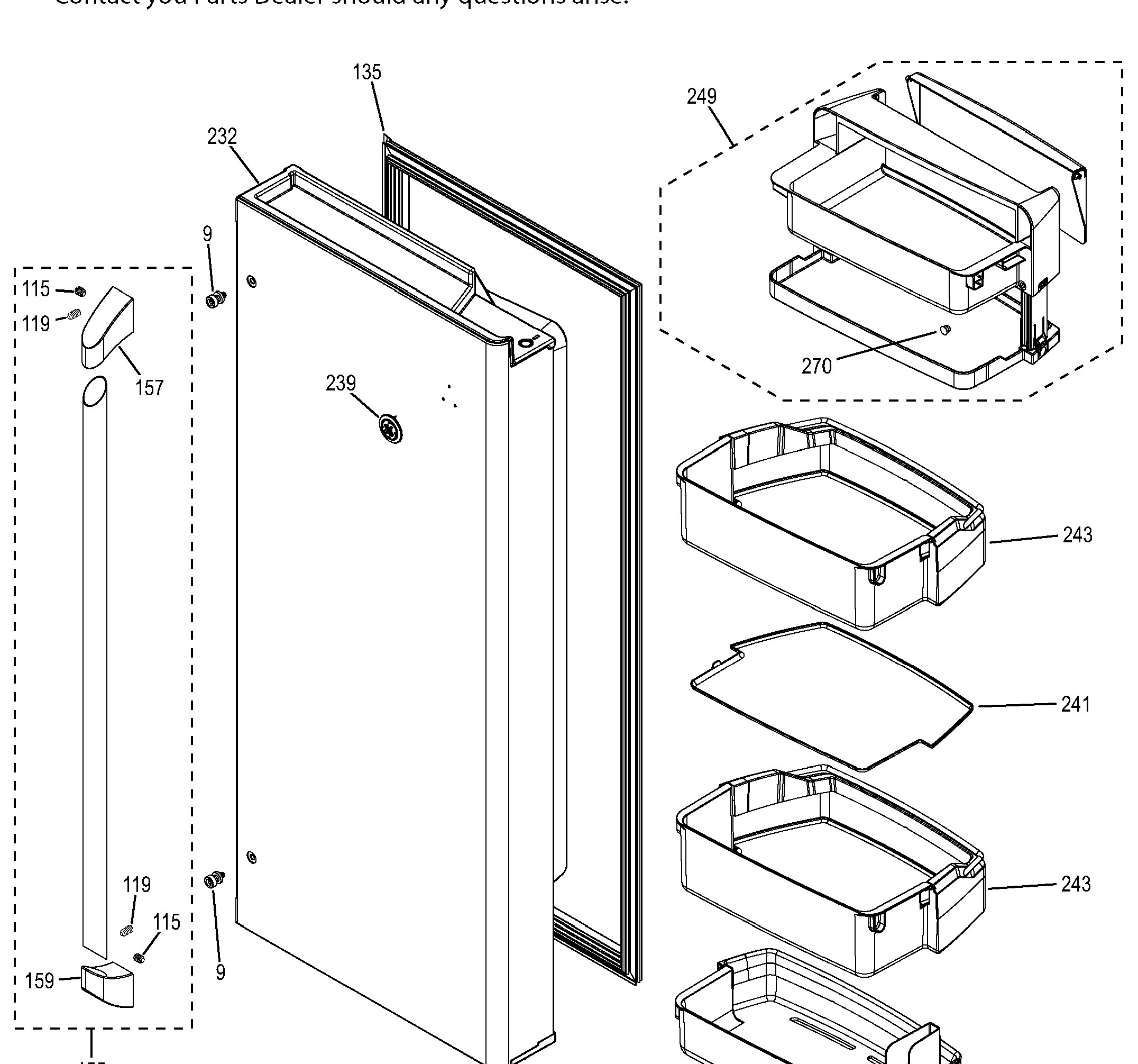 CFE28TSHJSS Exploded View 4 appliance exploded-view parts diagram