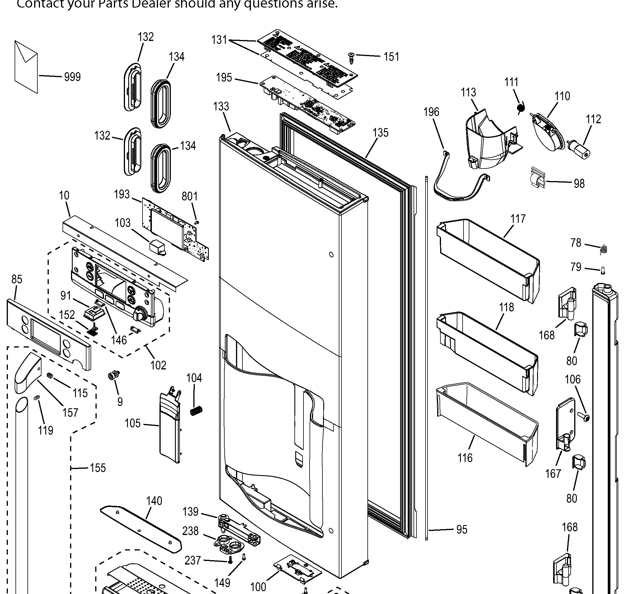 CFE28TSHJSS Exploded View 1 appliance exploded-view parts diagram