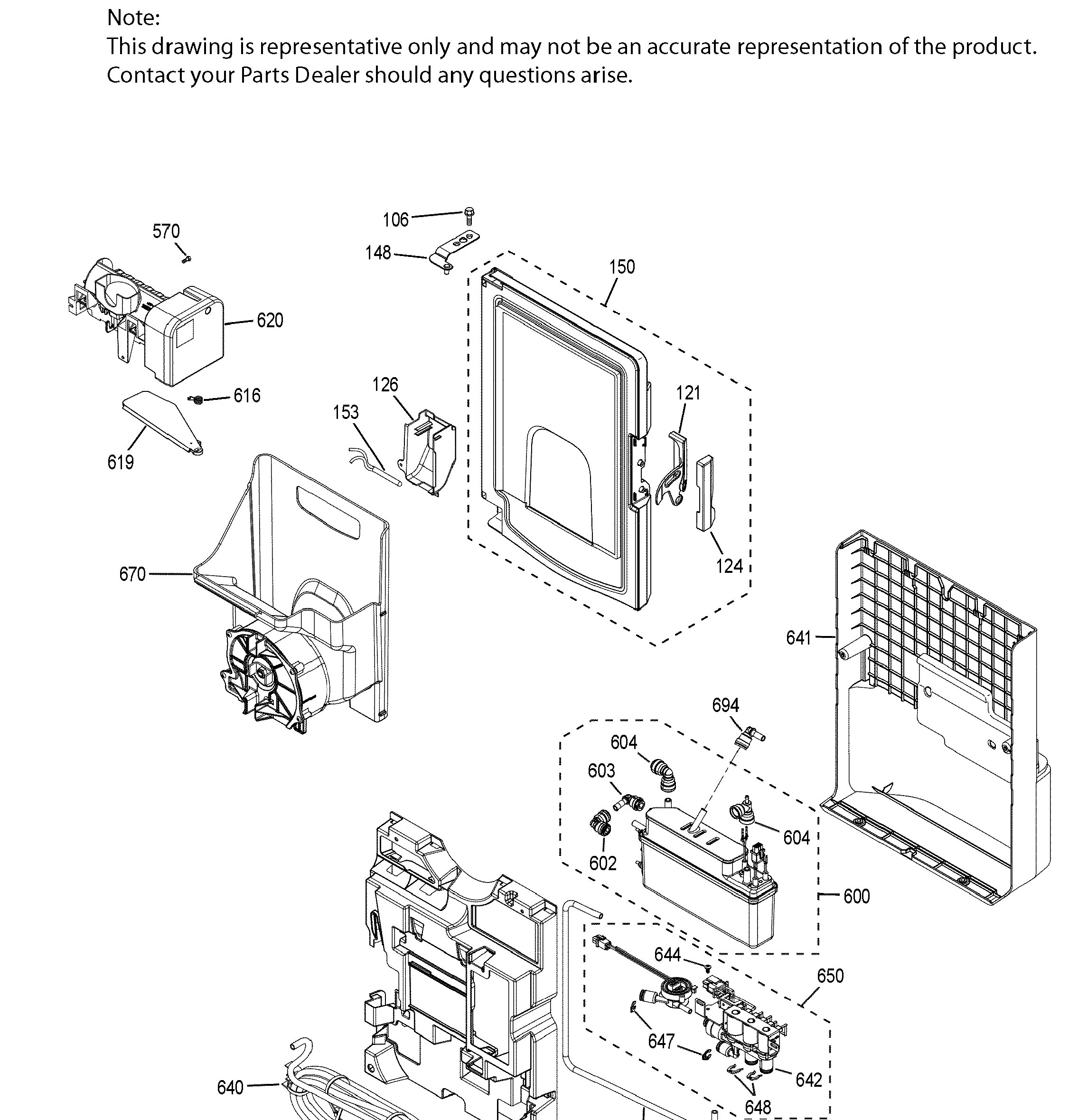 CFE28TSHJSS Exploded View 7 appliance exploded-view parts diagram
