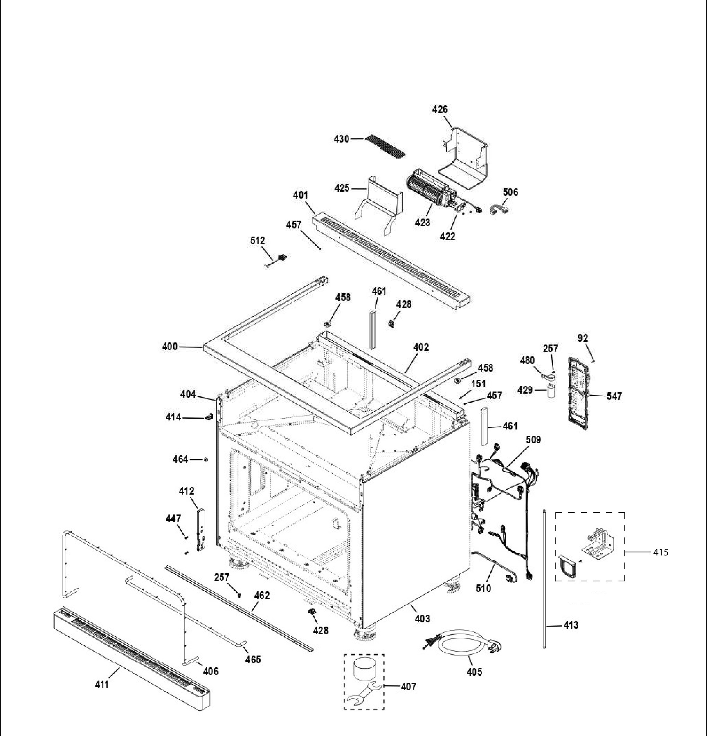 CGY366P2T2S1 Exploded View 6 appliance exploded-view parts diagram