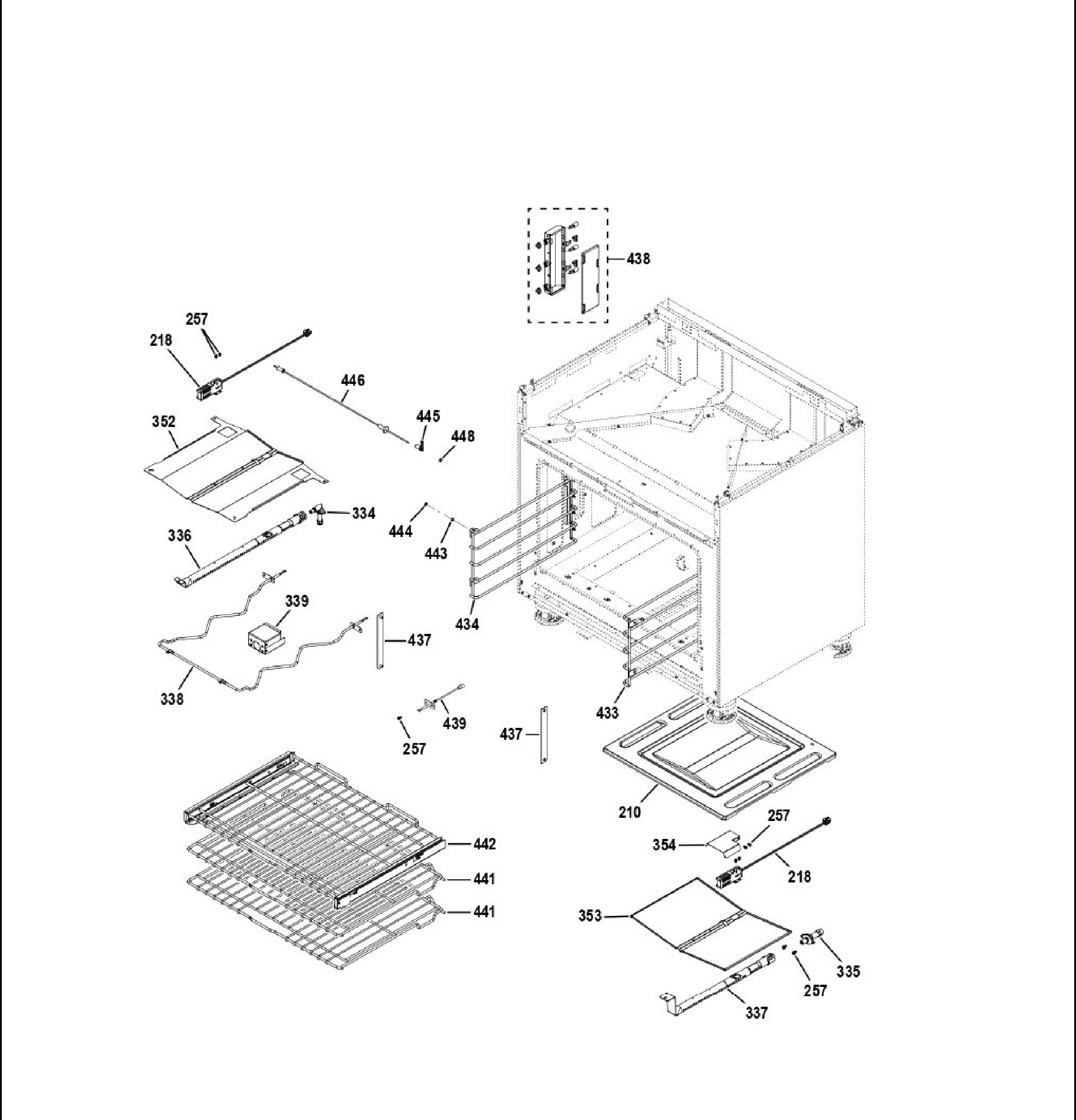 CGY366P3T1D1 Exploded View 5 appliance exploded-view parts diagram