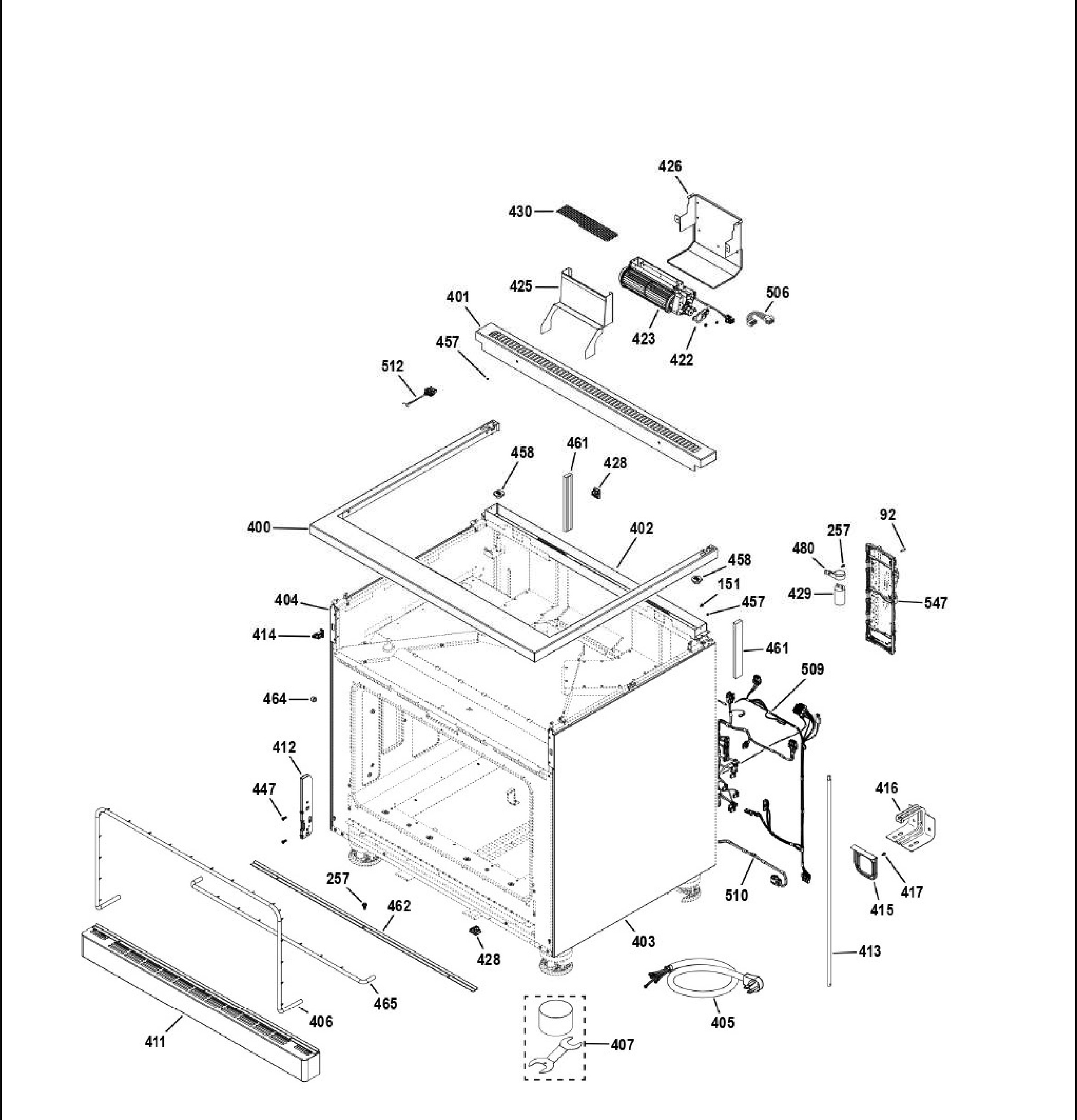 CGY366P3T1D1 Exploded View 6 appliance exploded-view parts diagram