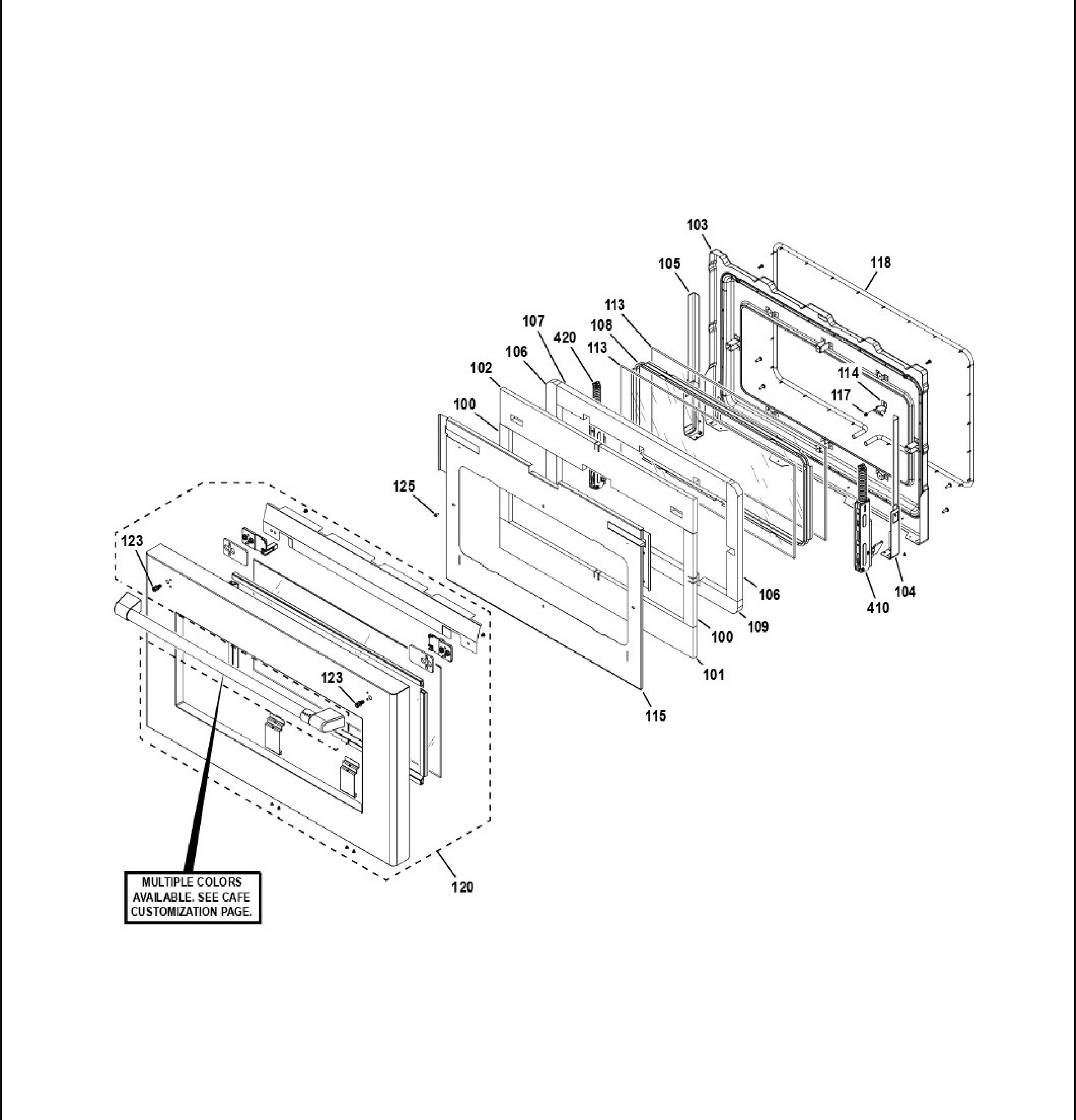 CGY366P3T1D1 Exploded View 10 appliance exploded-view parts diagram