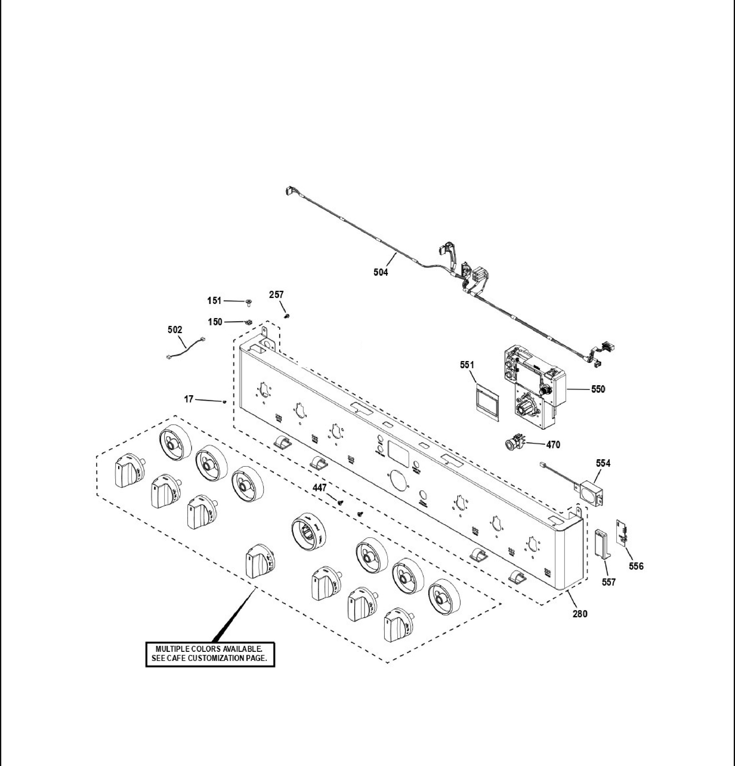 CGY366P3T2D1 Exploded View 3 appliance exploded-view parts diagram