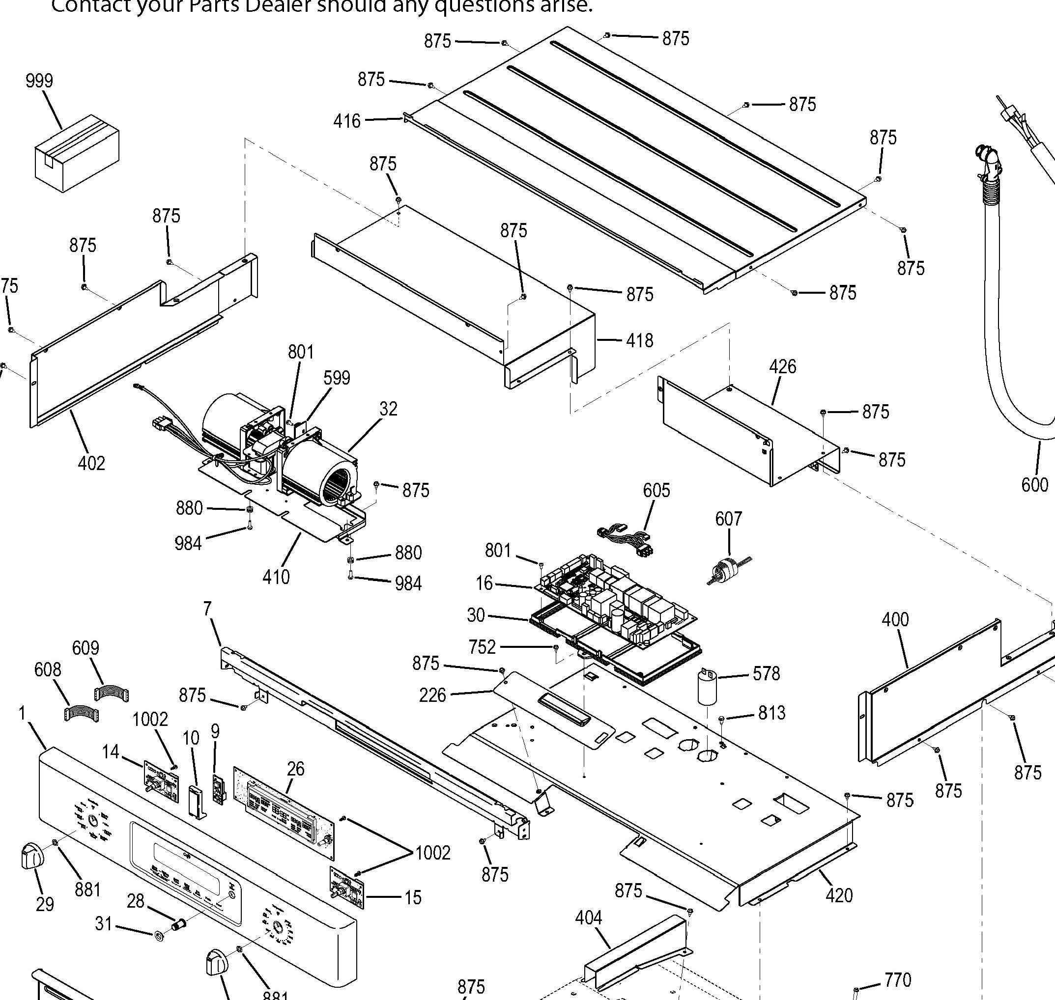 CT9070SH1SS Exploded View 4 appliance exploded-view parts diagram