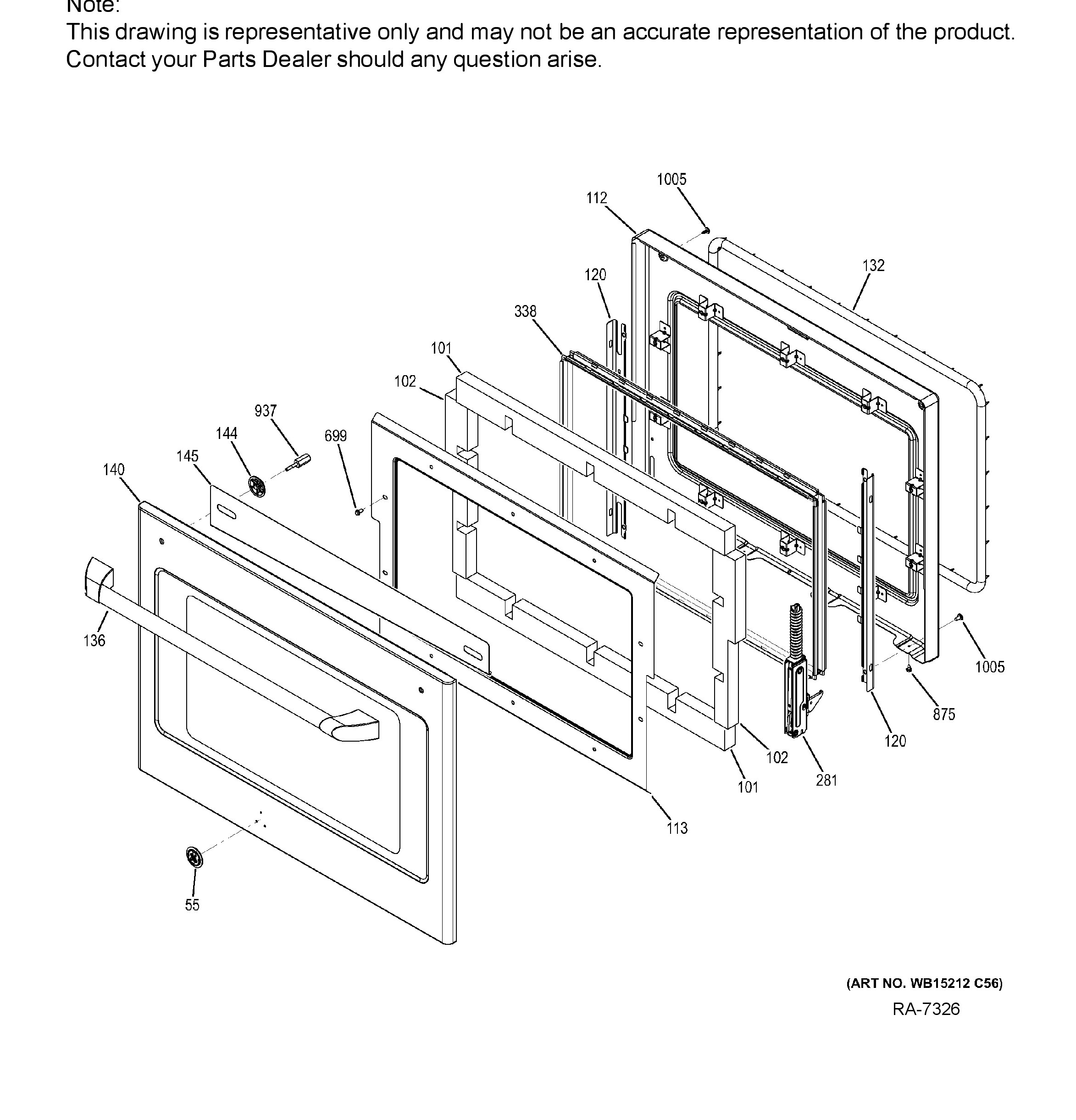 CT9550SH3SS Exploded View 5 appliance exploded-view parts diagram