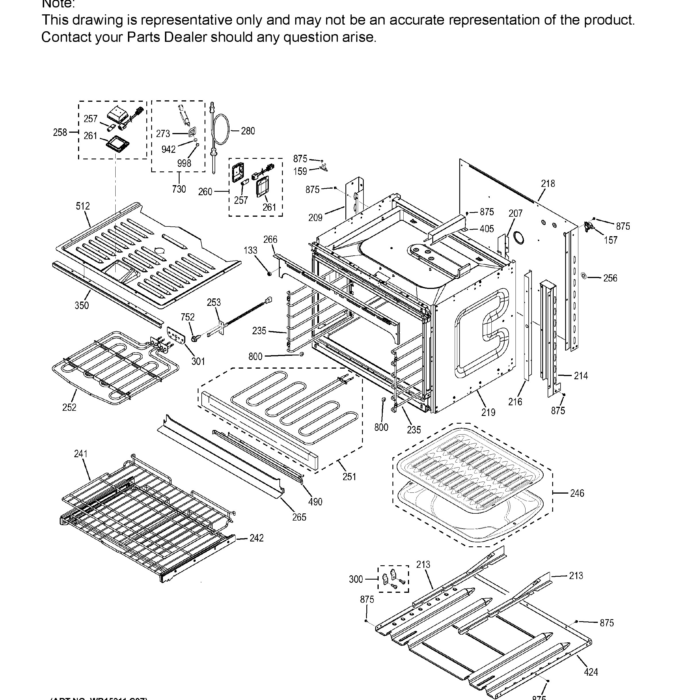 CT9550SH3SS Exploded View 4 appliance exploded-view parts diagram