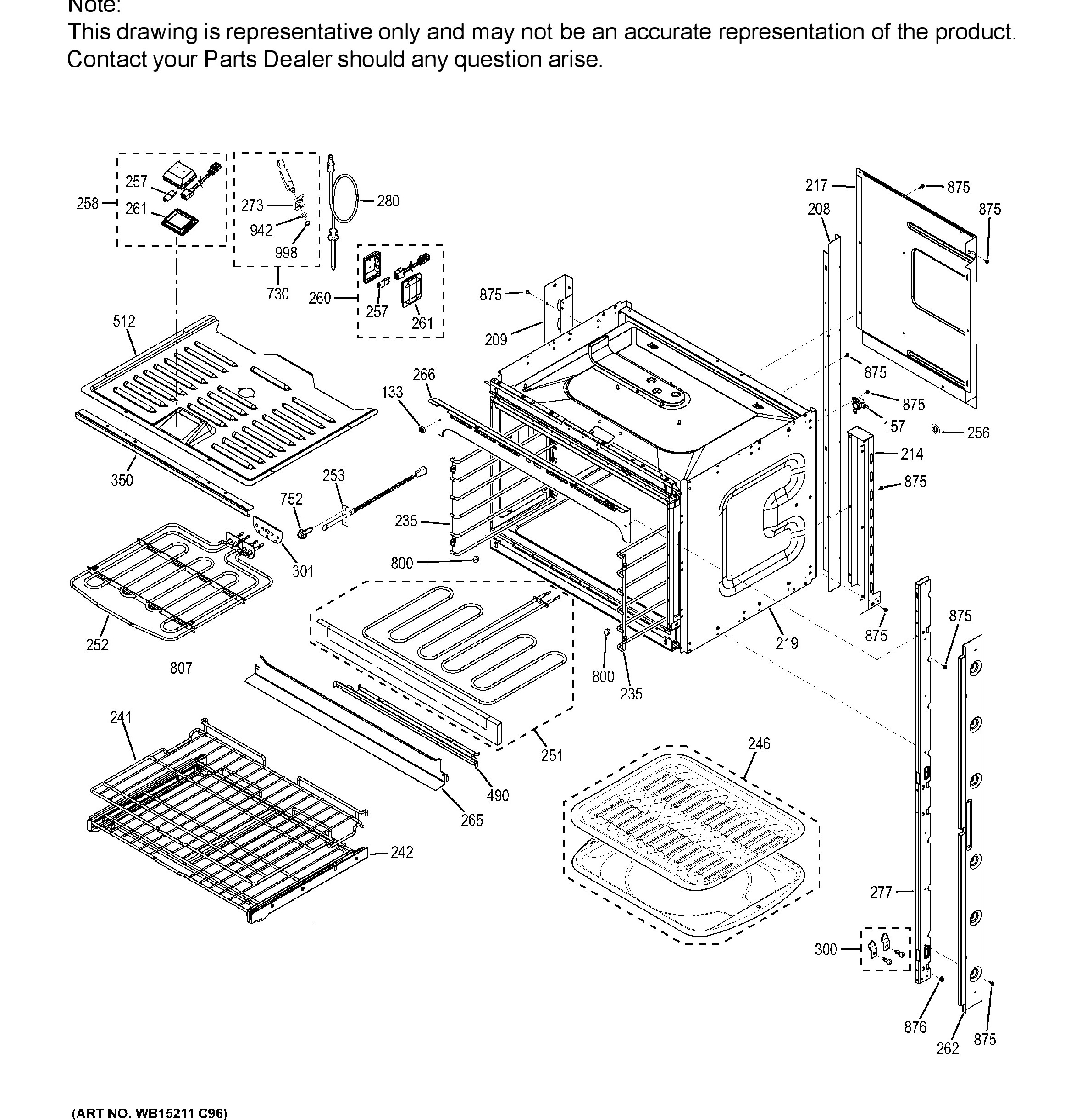 CT9550SH3SS Exploded View 2 appliance exploded-view parts diagram