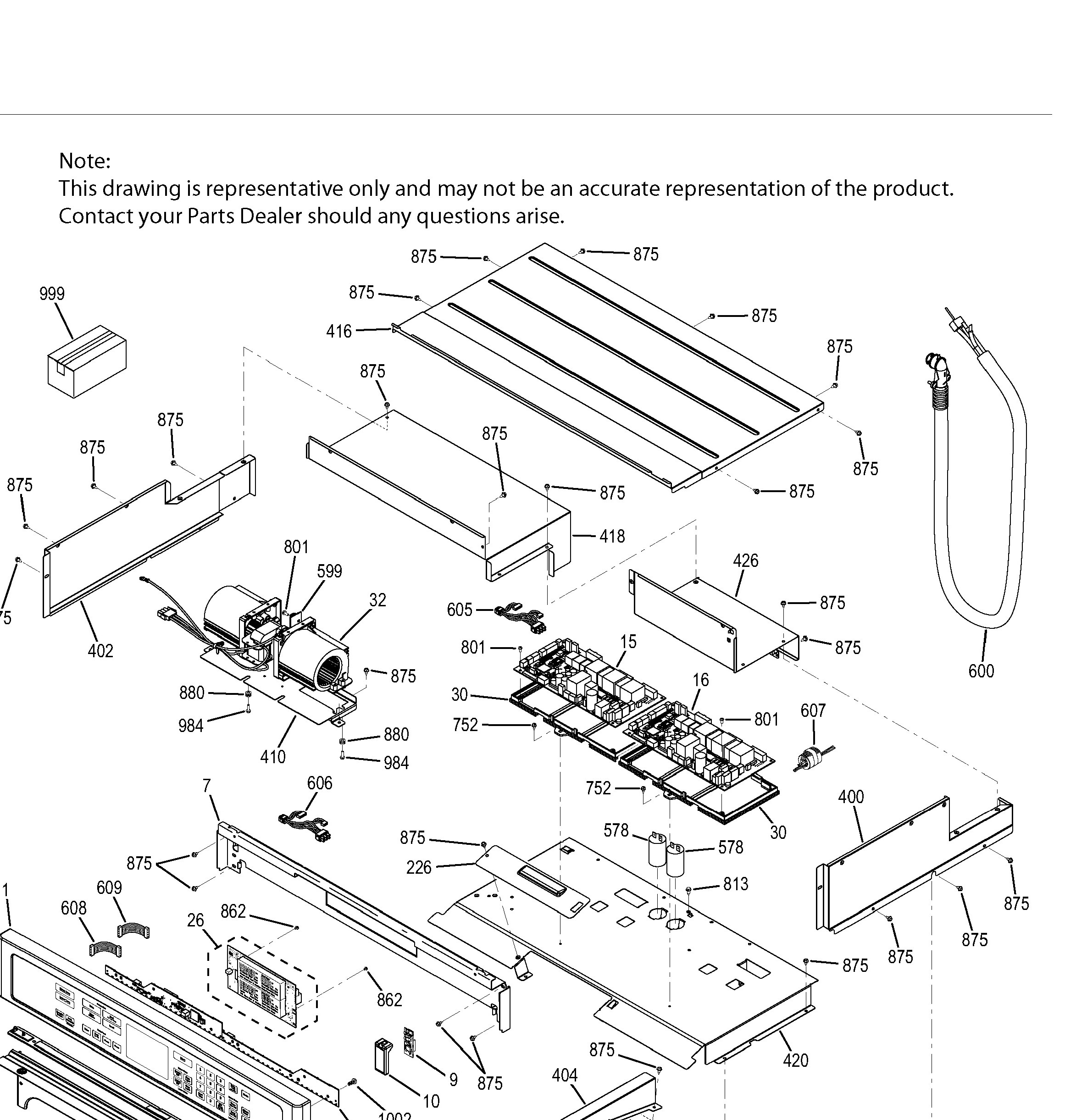 CTD90DP3M1D1 Exploded View 2 appliance exploded-view parts diagram