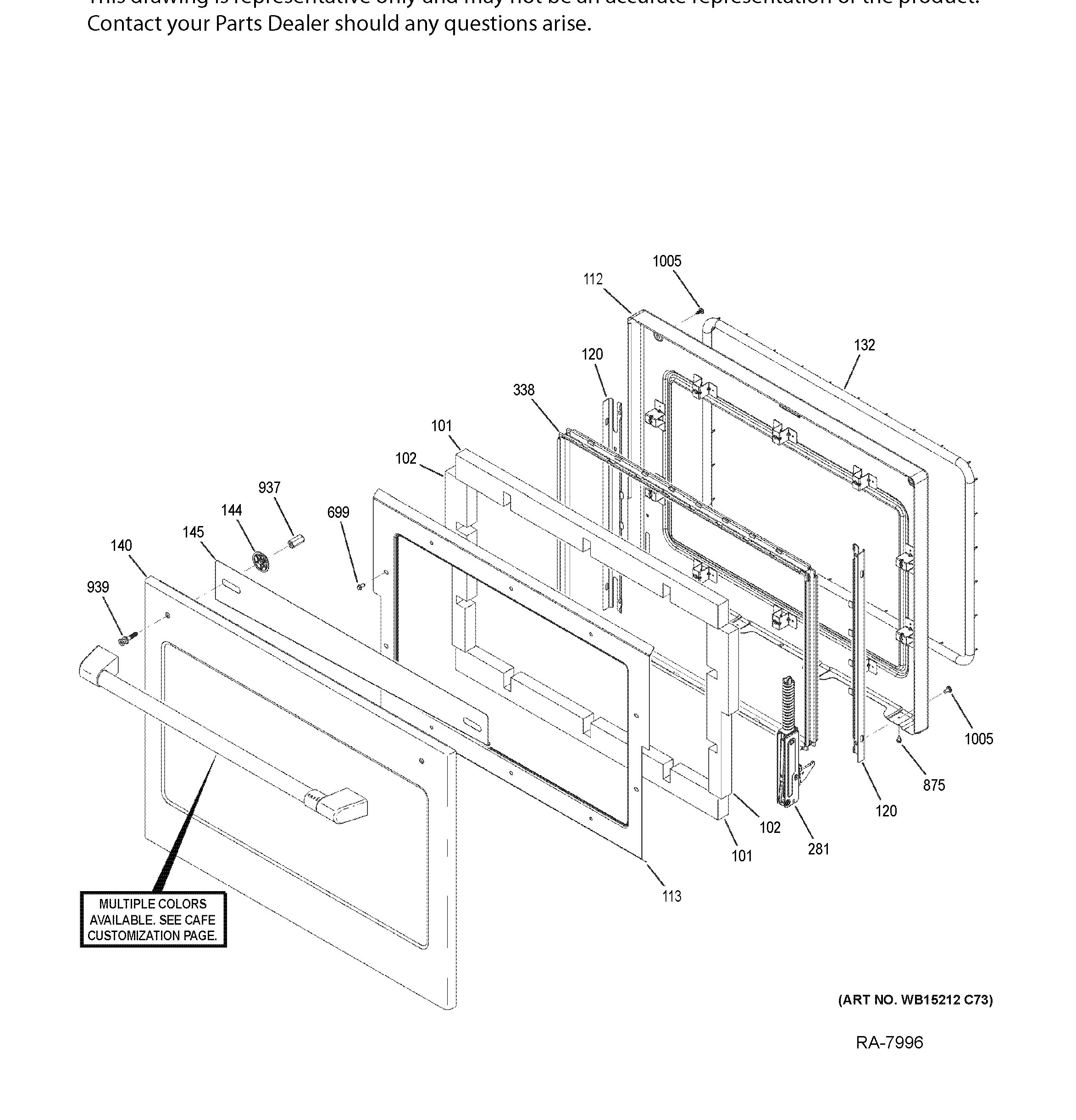 CTS90DP3M1D1 Exploded View 4 appliance exploded-view parts diagram