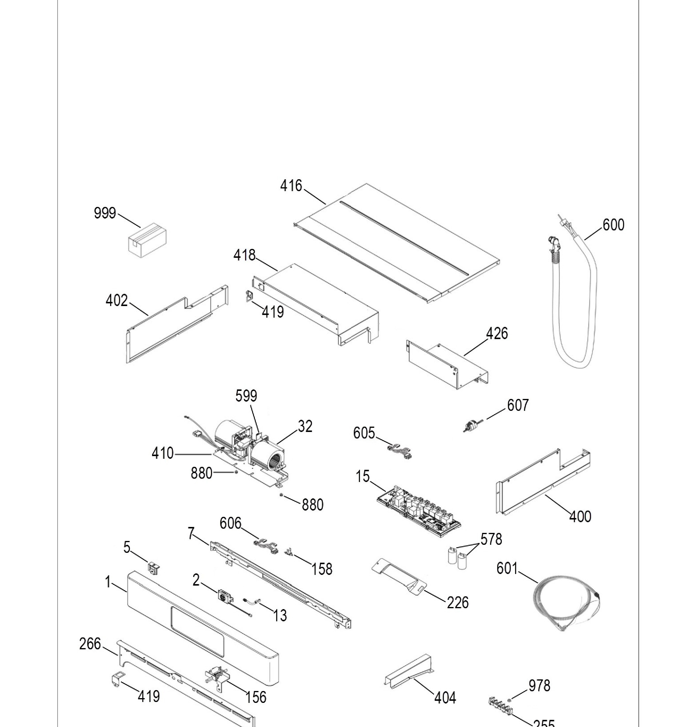 CTS90FP2N1S1 Exploded View 1 appliance exploded-view parts diagram