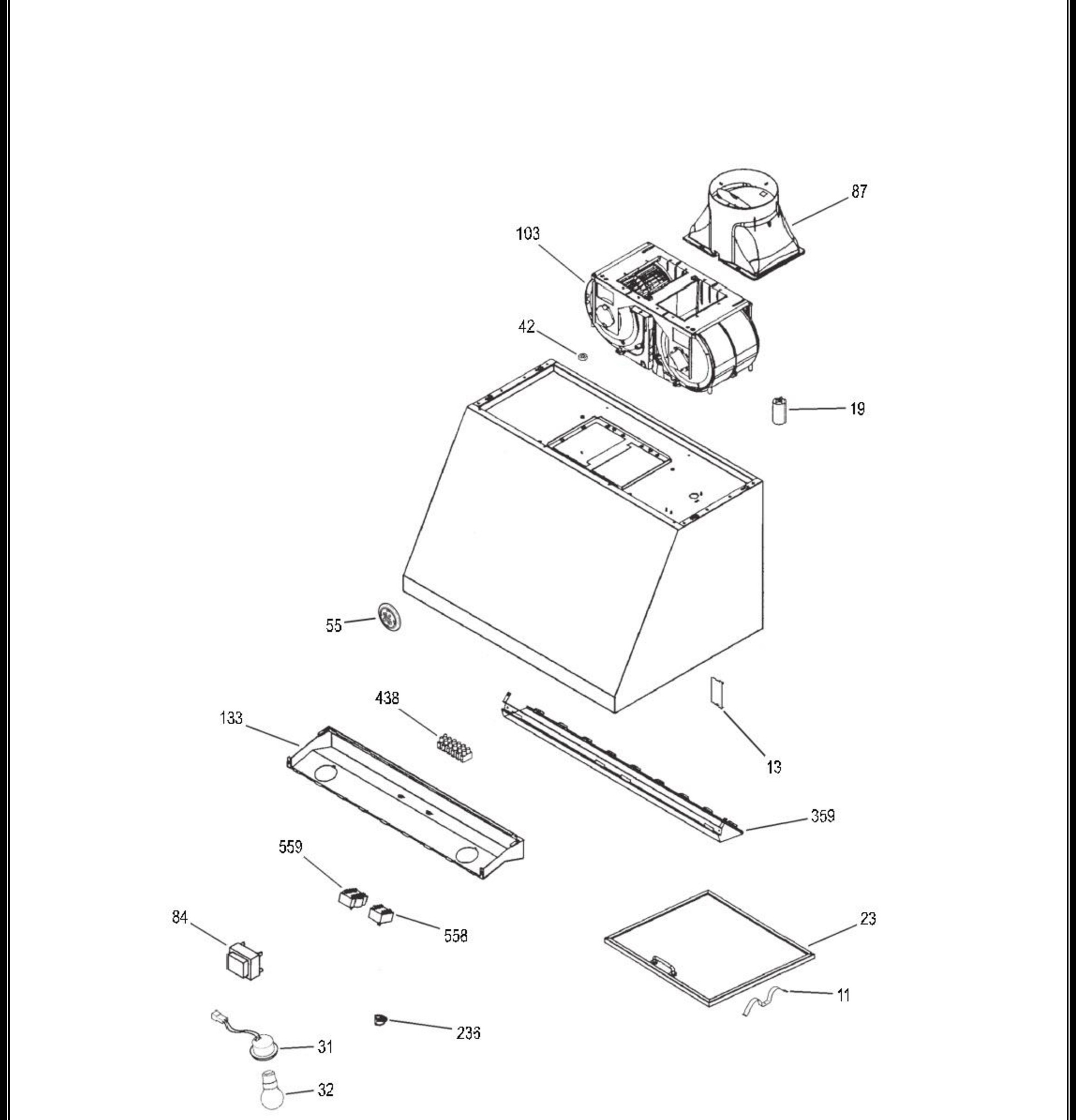 CV936M3SS Exploded View 1 appliance exploded-view parts diagram