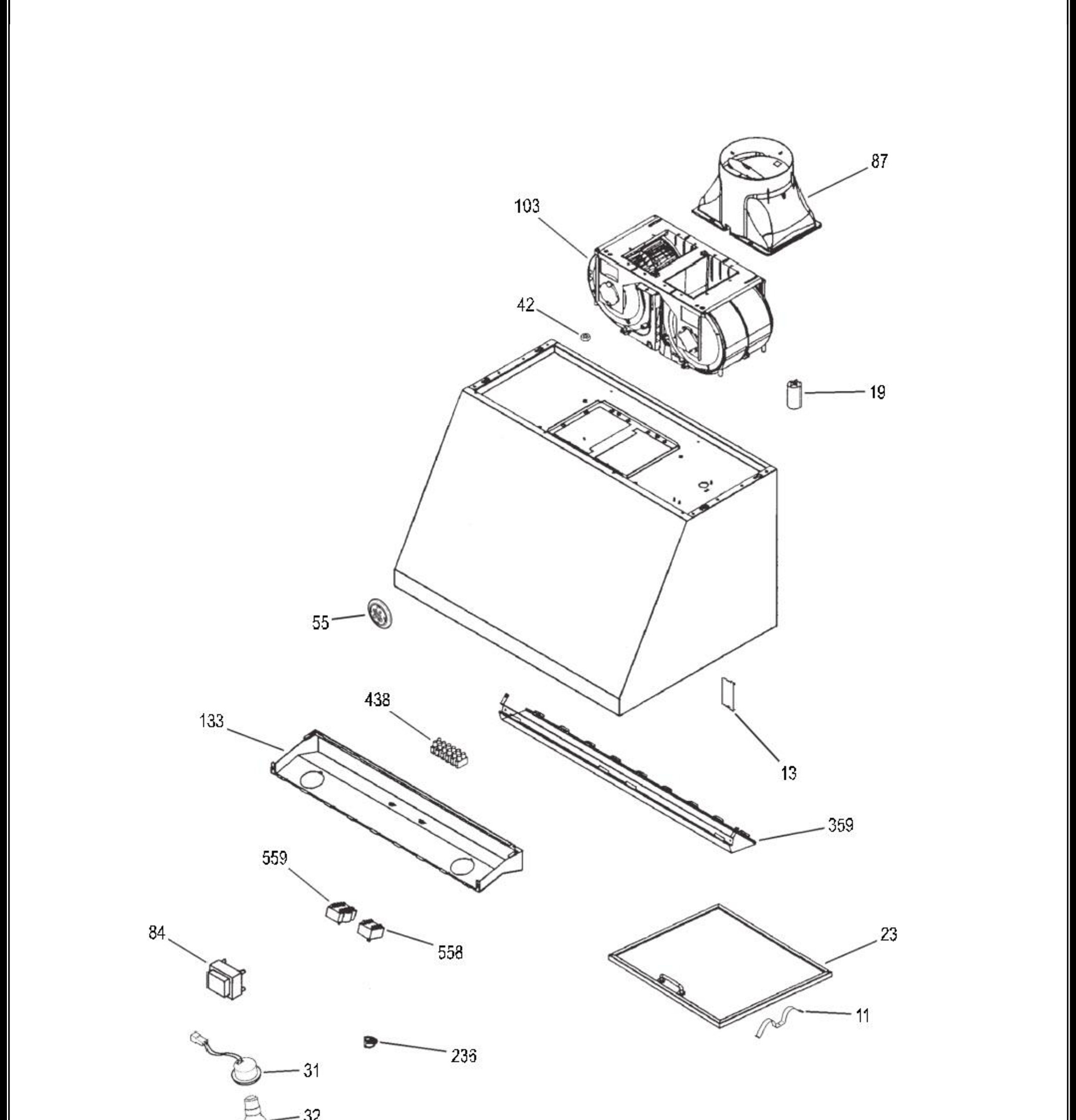 CV936M4SS Exploded View 1 appliance exploded-view parts diagram