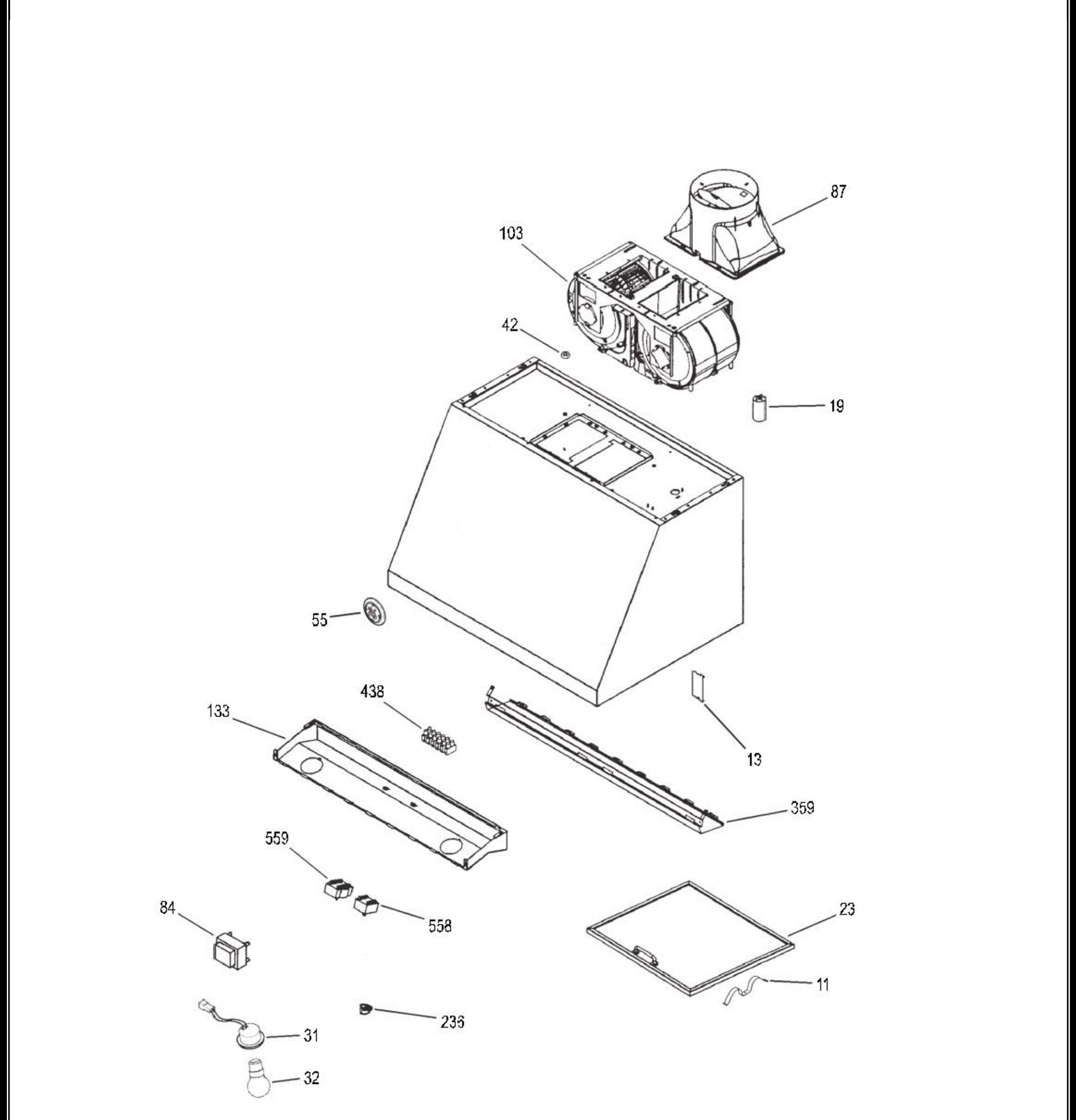 CV936M6SS Exploded View 1 appliance exploded-view parts diagram