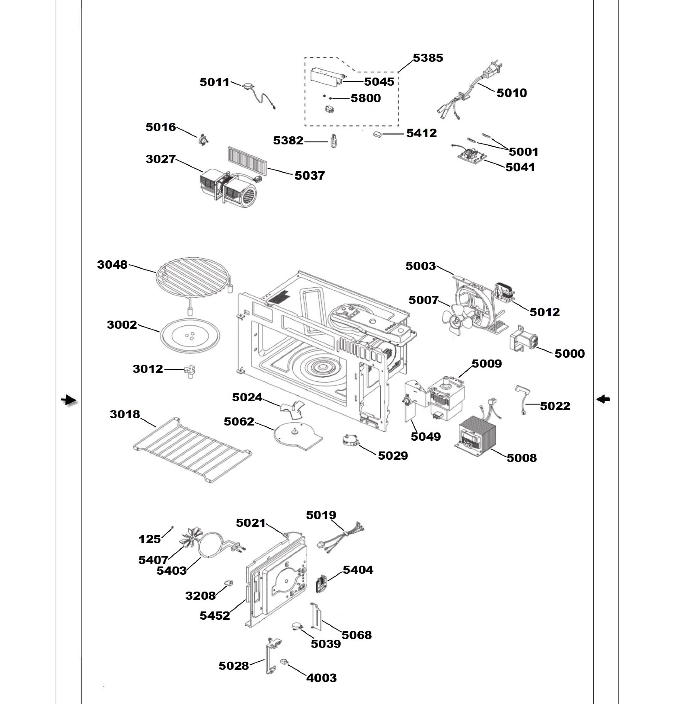 CVM517P3M5D1 Exploded View 1 appliance exploded-view parts diagram