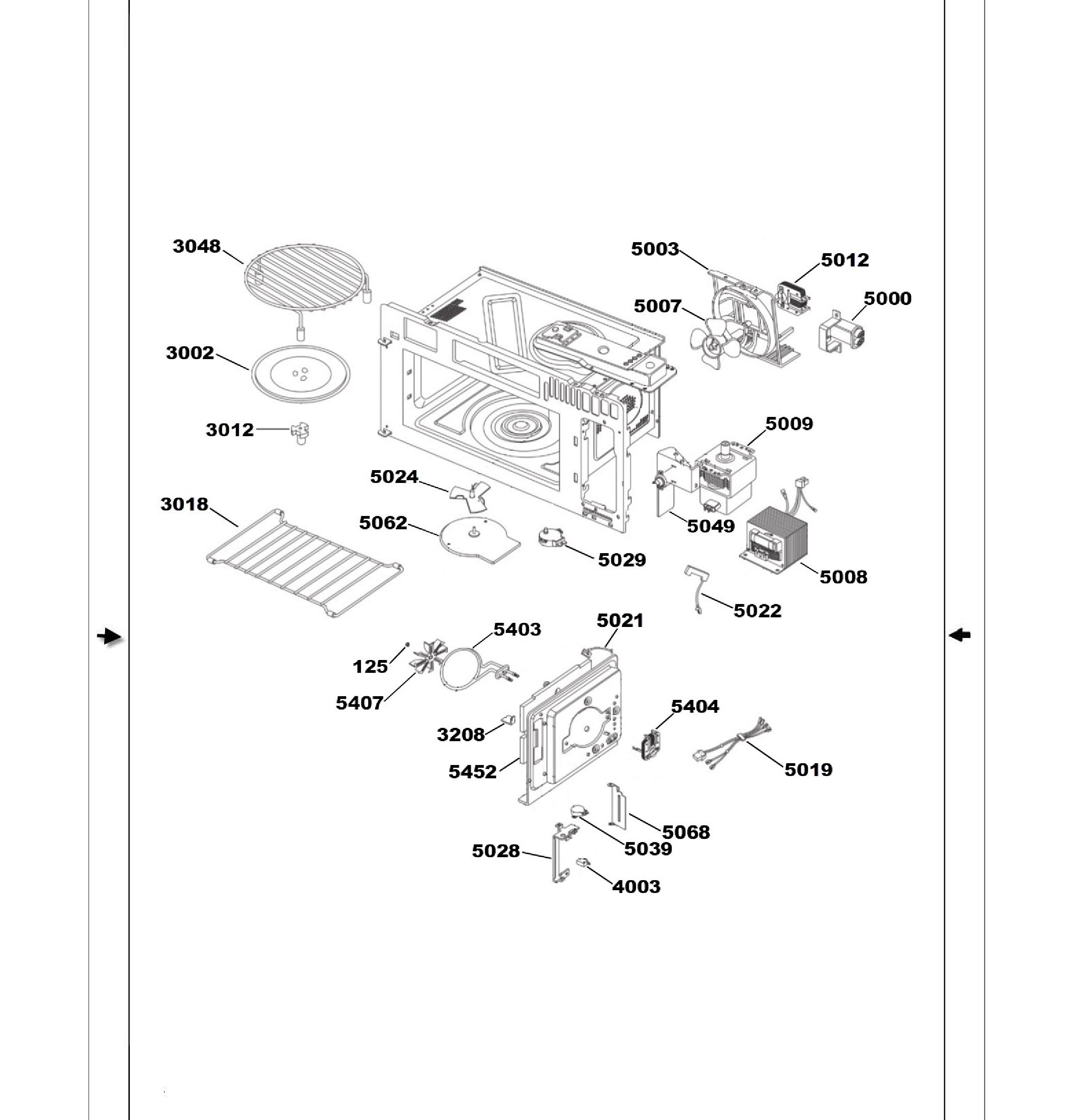 CVM517P4M5W2 Exploded View 1 appliance exploded-view parts diagram
