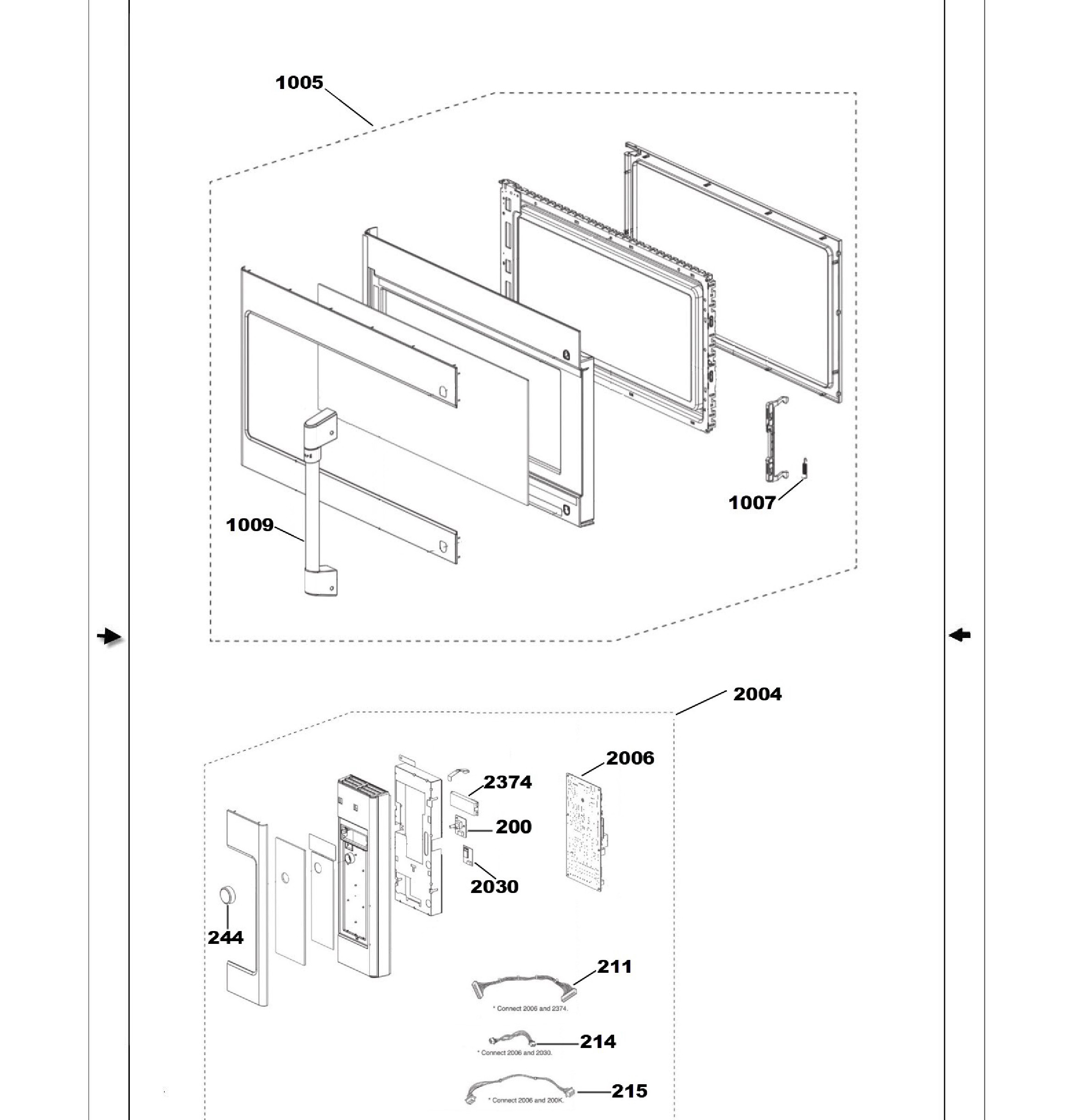 CVM517P4M5W2 Exploded View 3 appliance exploded-view parts diagram