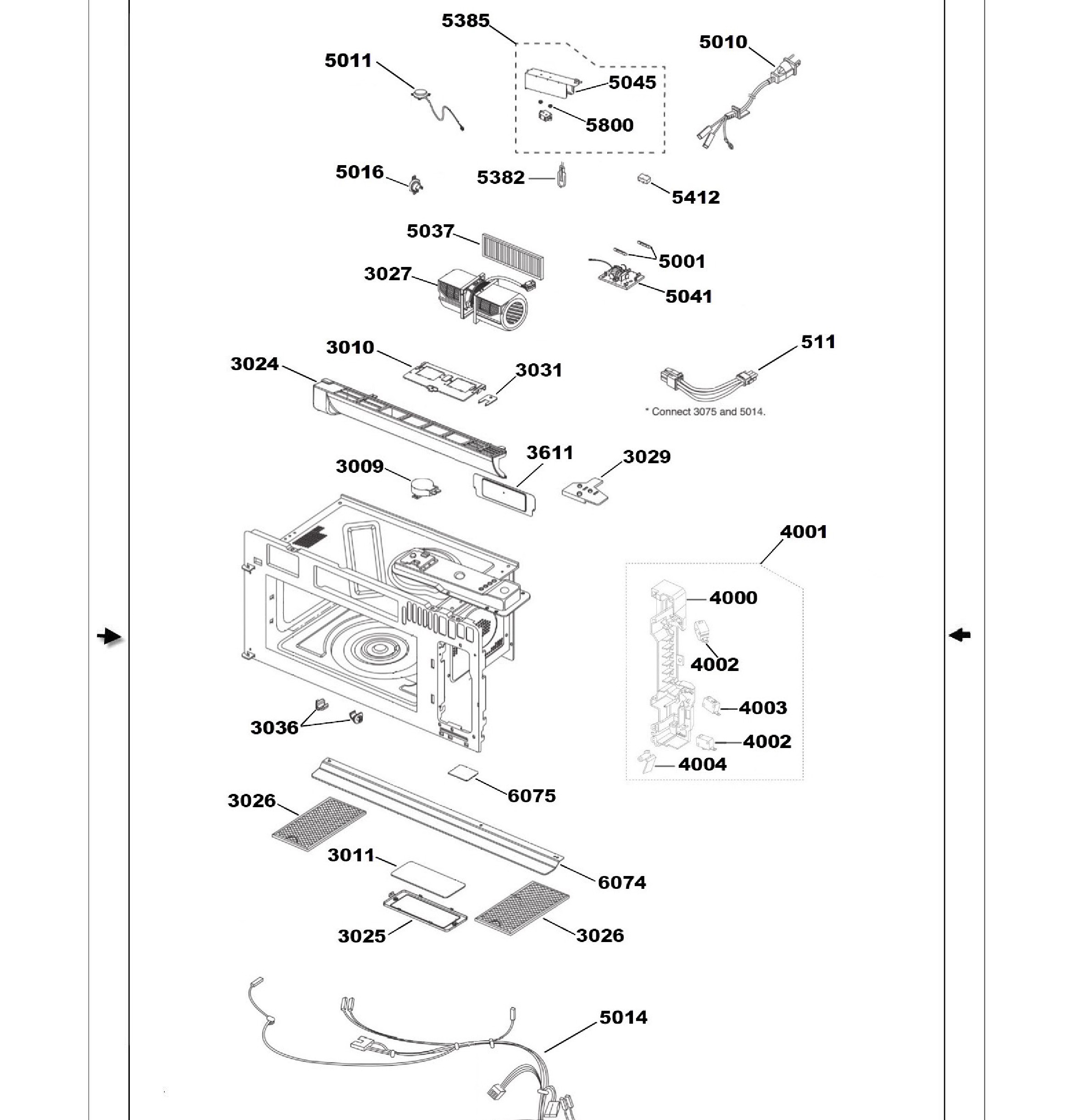 CVM517P4M5W2 Exploded View 2 appliance exploded-view parts diagram