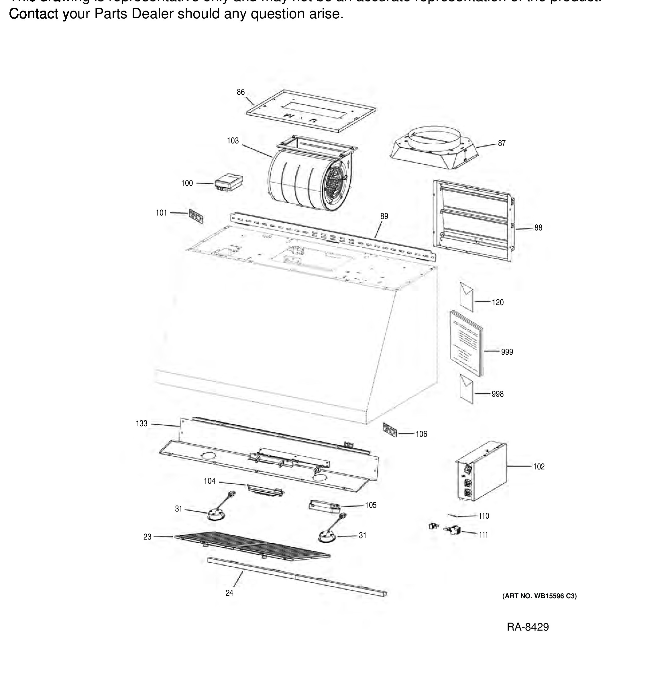 CVW93043P1DS Exploded View 1 appliance exploded-view parts diagram