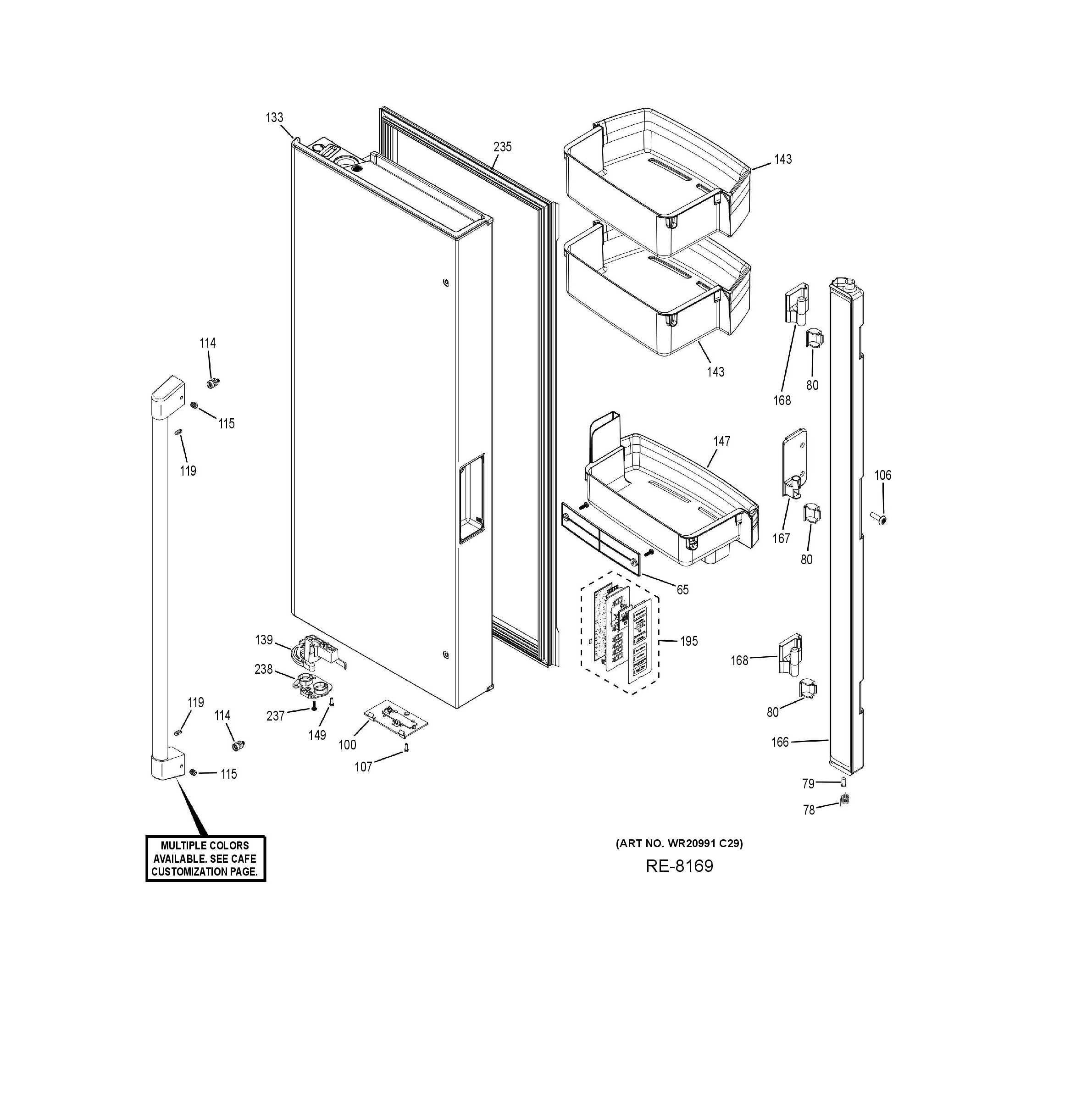 CWE23SP2MFS1 Exploded View 4 appliance exploded-view parts diagram