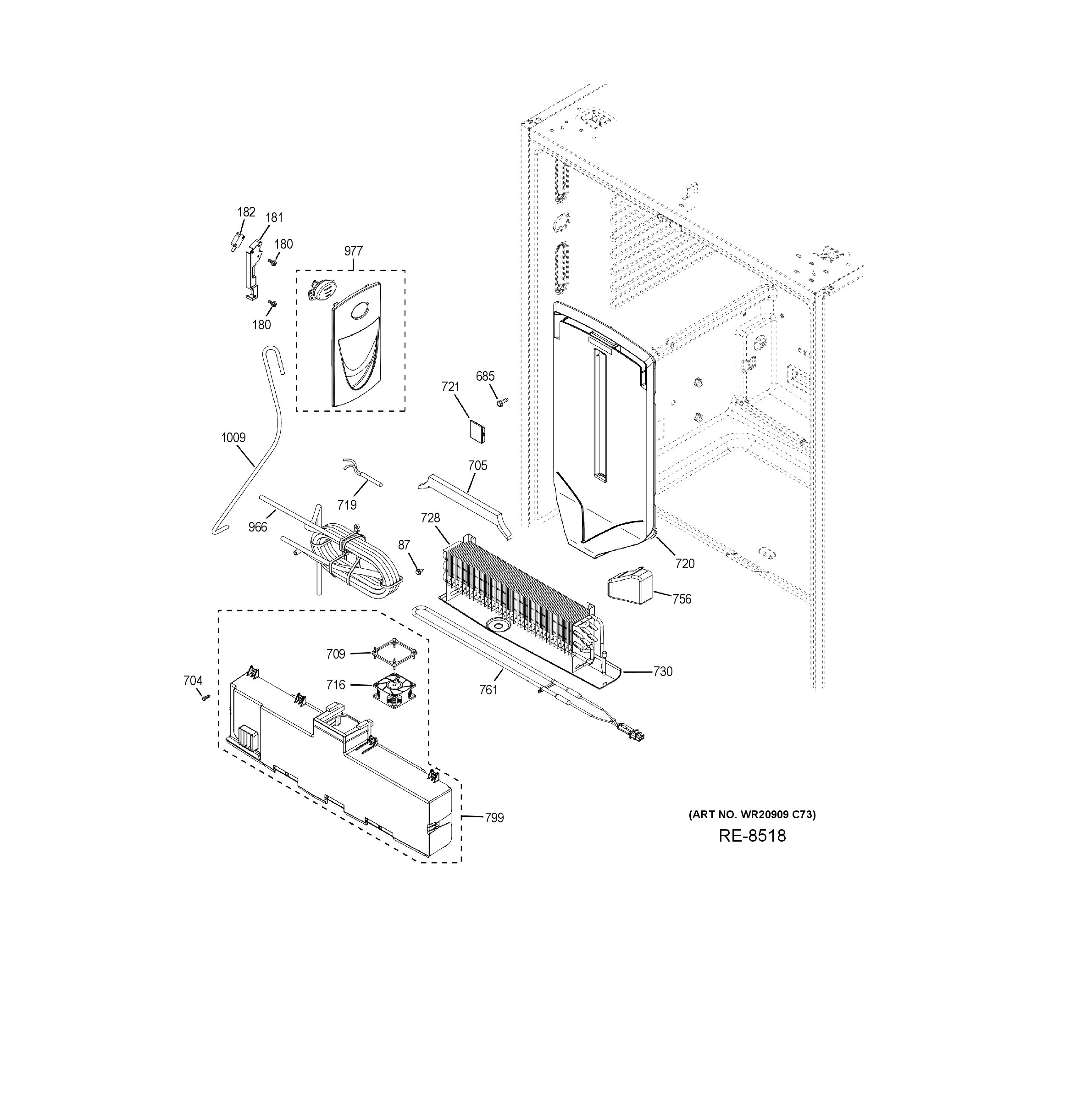 CWE23SP2MFS1 Exploded View 8 appliance exploded-view parts diagram