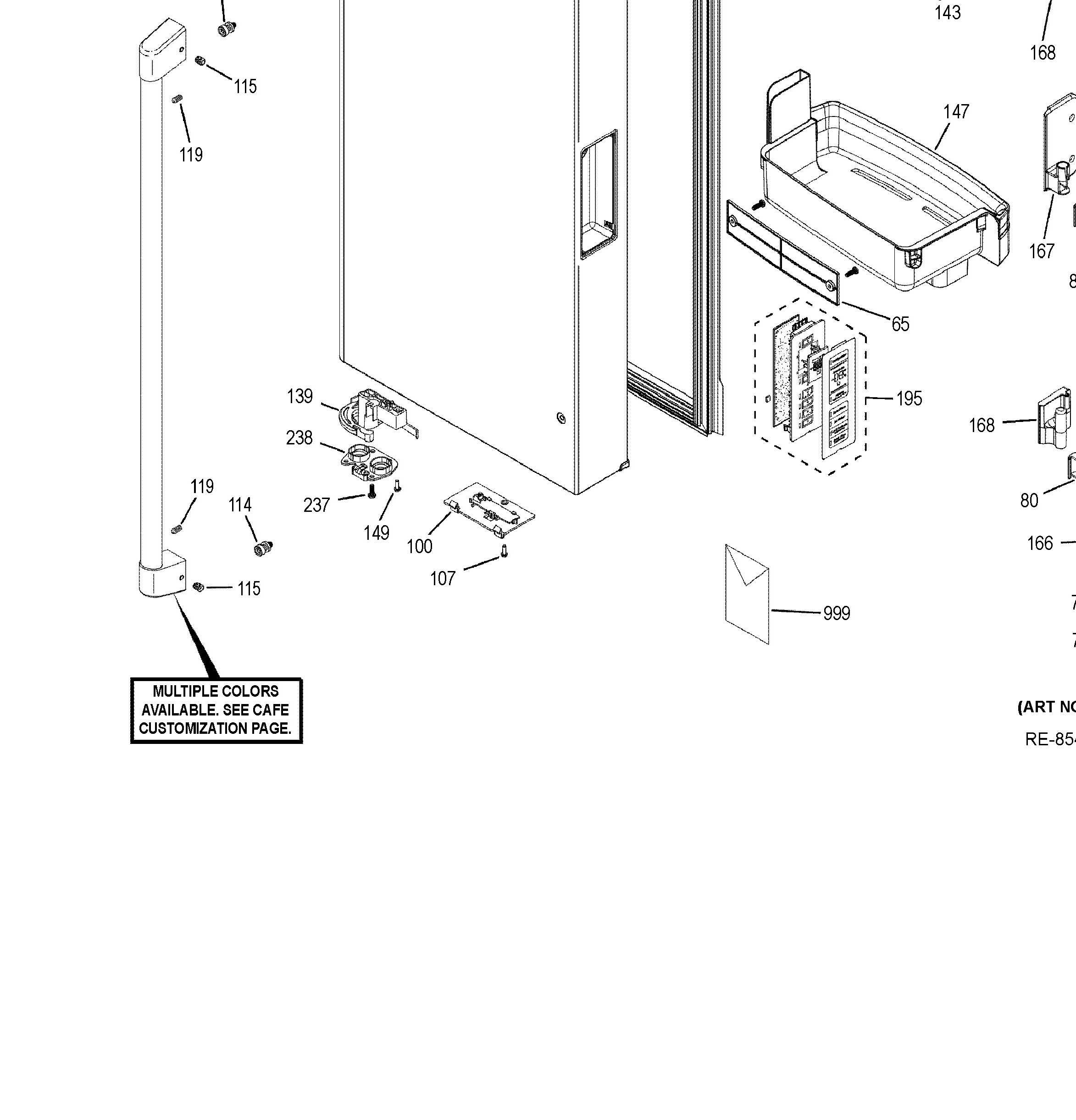 CWE23SP2MHS1 Exploded View 6 appliance exploded-view parts diagram