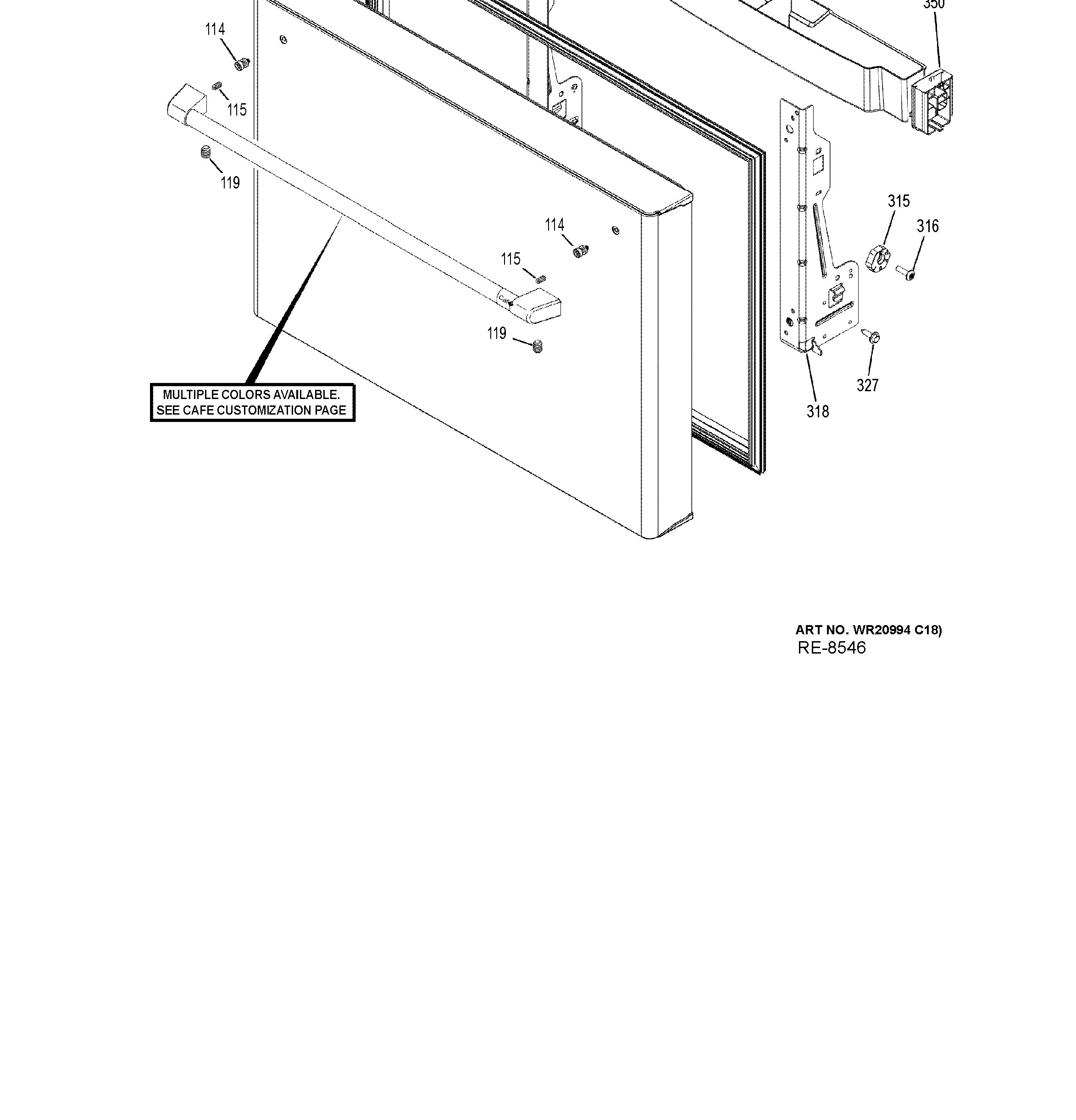 CWE23SP2MHS1 Exploded View 7 appliance exploded-view parts diagram