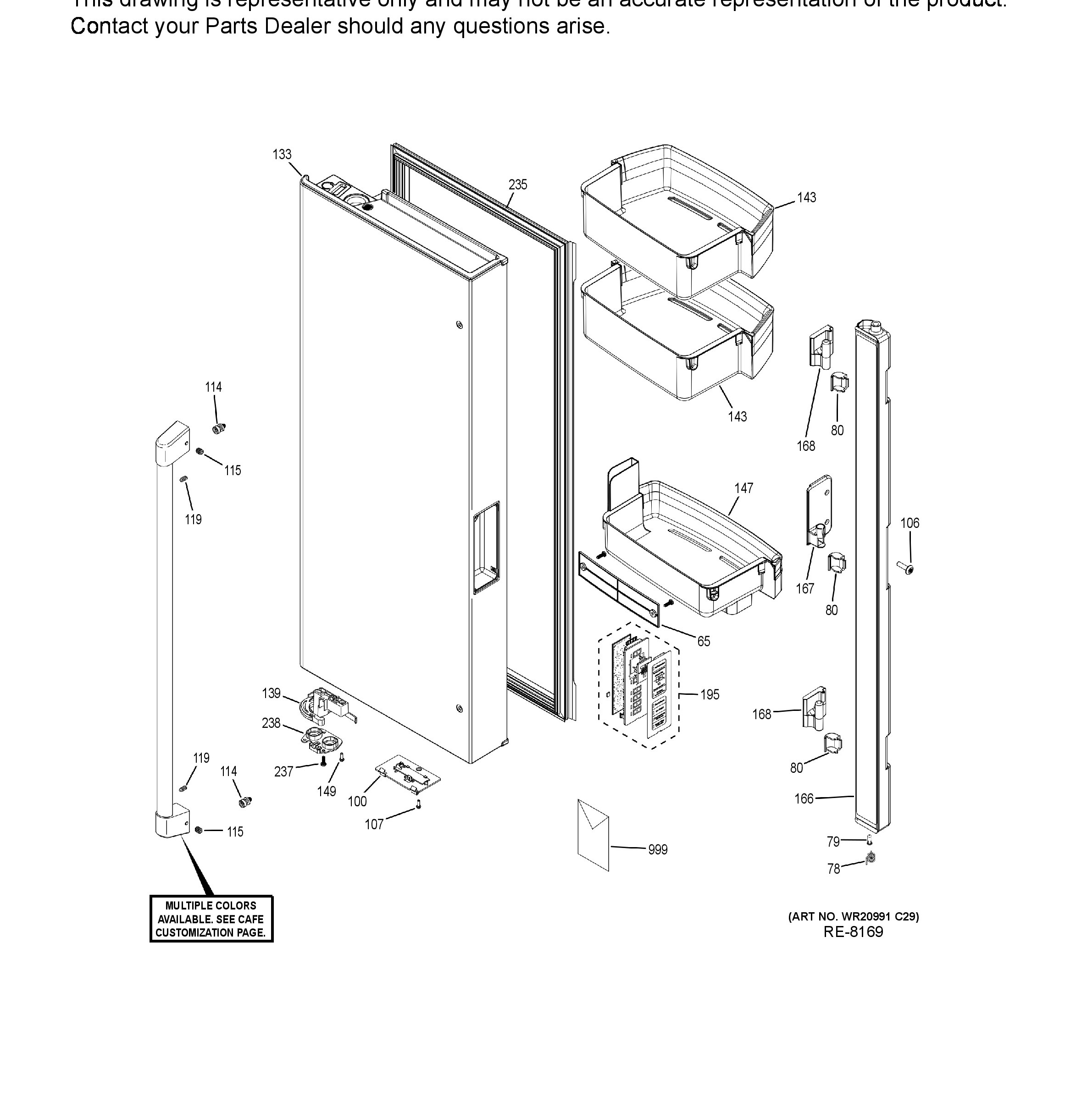 CWE23SP3MFD1 Exploded View 5 appliance exploded-view parts diagram
