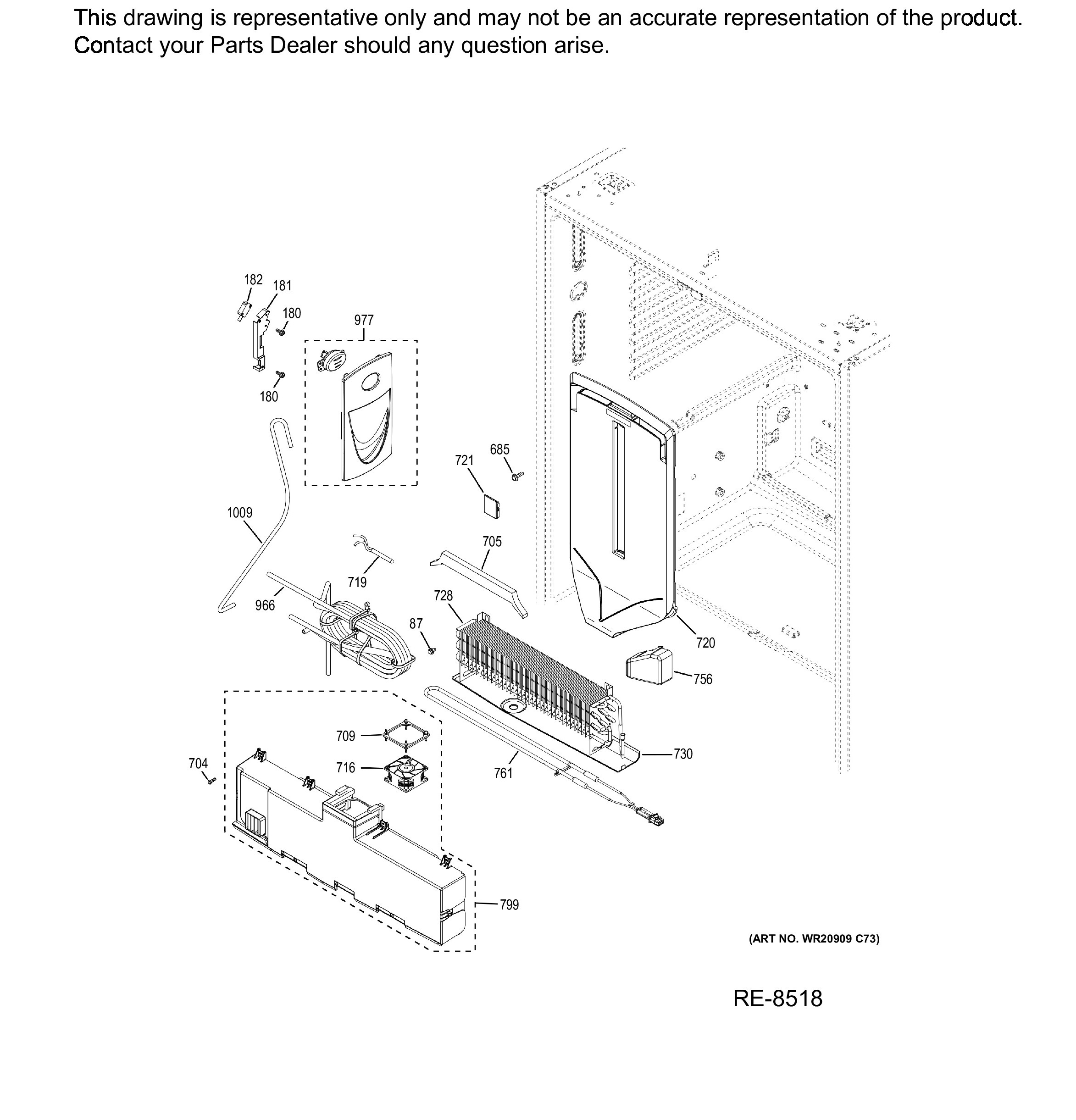 CWE23SP4MHW2 Exploded View 9 appliance exploded-view parts diagram