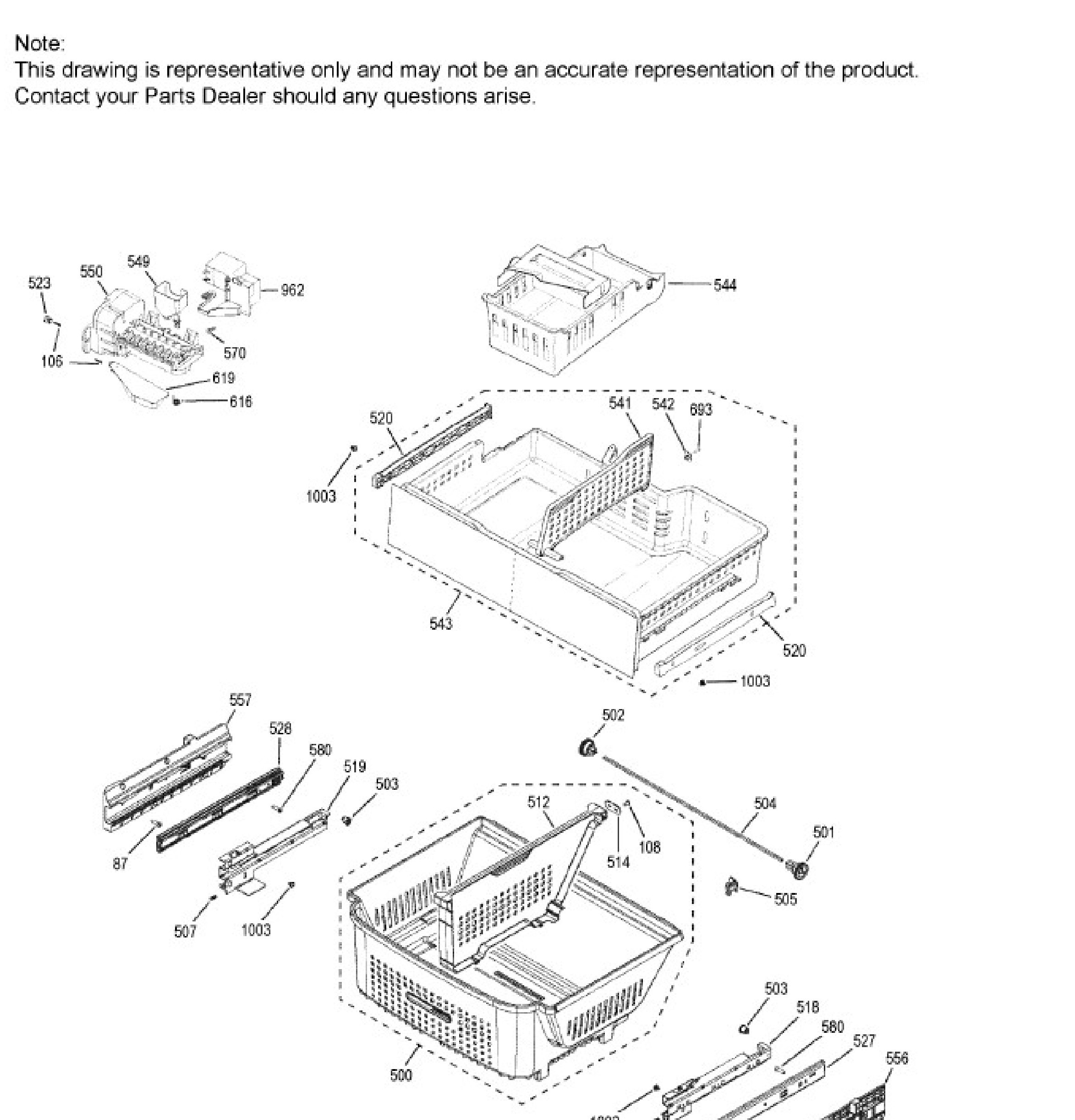 CWE23SP4MHW2 Exploded View 5 appliance exploded-view parts diagram