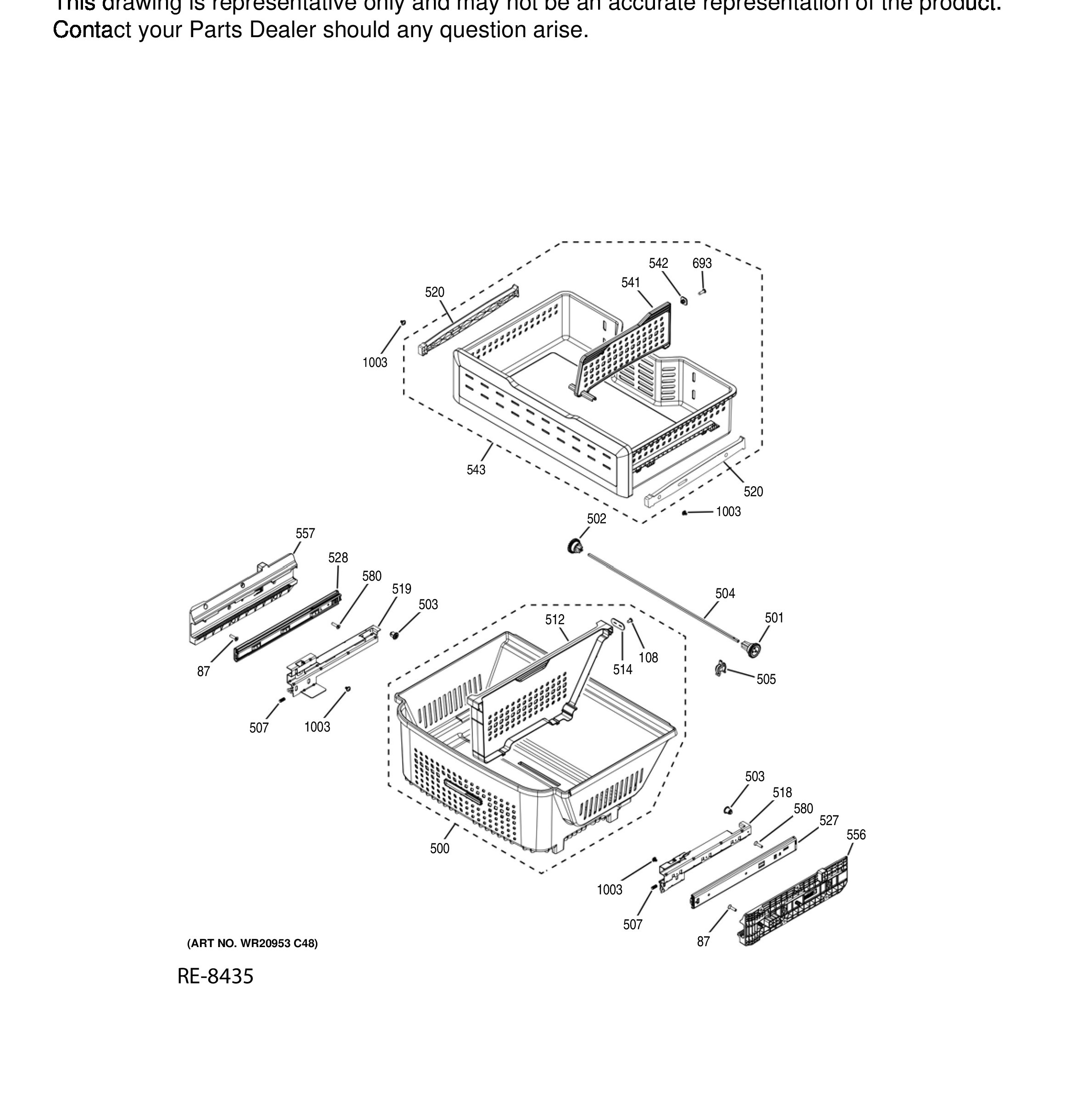 CYE22TP4MIW2 Exploded View 12 appliance exploded-view parts diagram