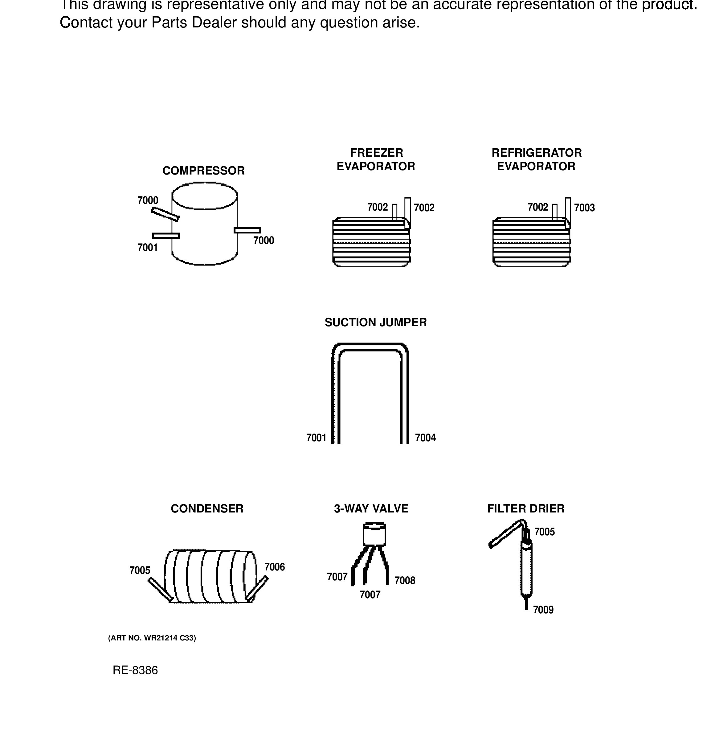 CYE22UP2MFS1 Exploded View 10 appliance exploded-view parts diagram