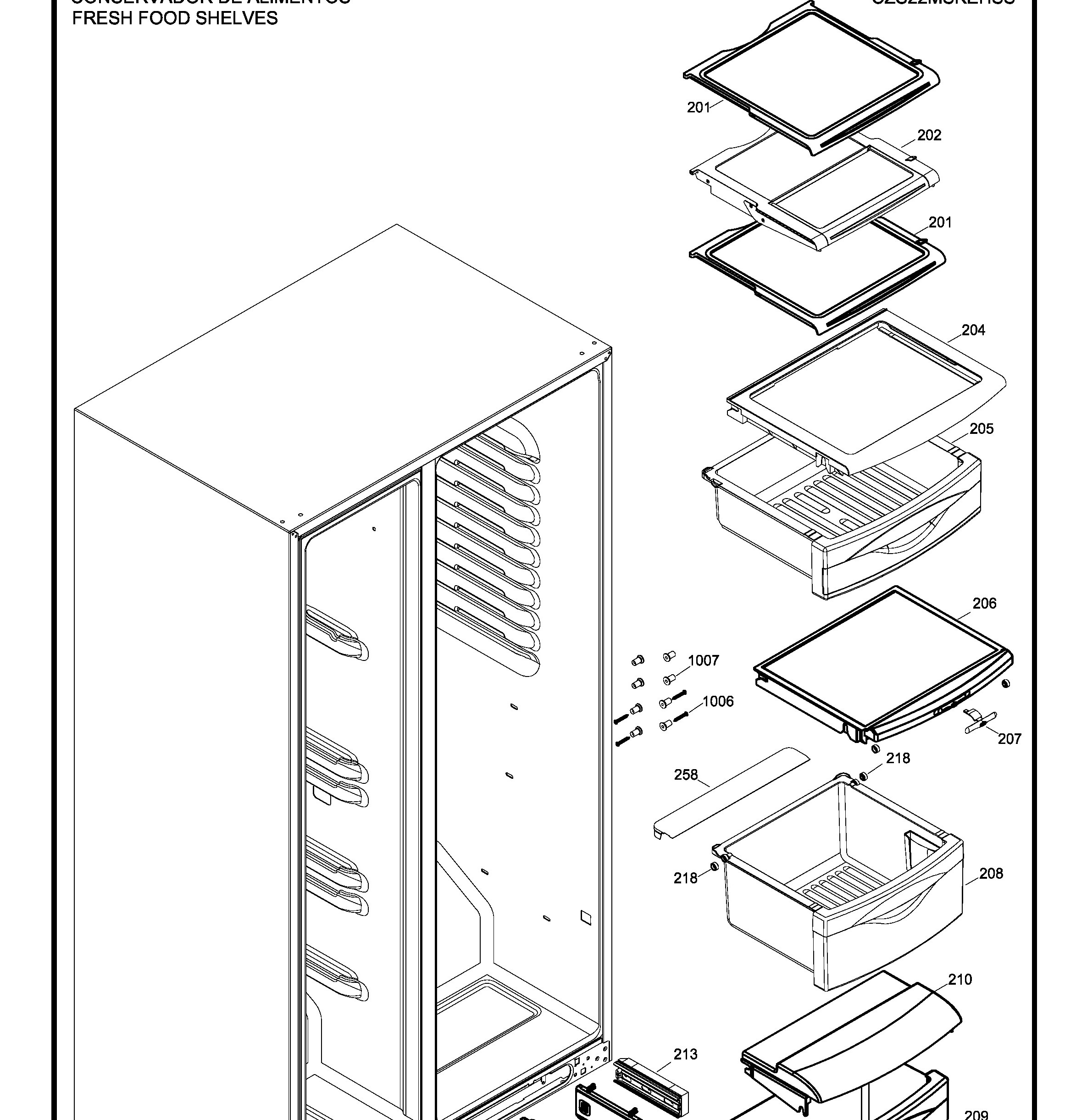 CZS22MSKEHSS Exploded View 3 appliance exploded-view parts diagram