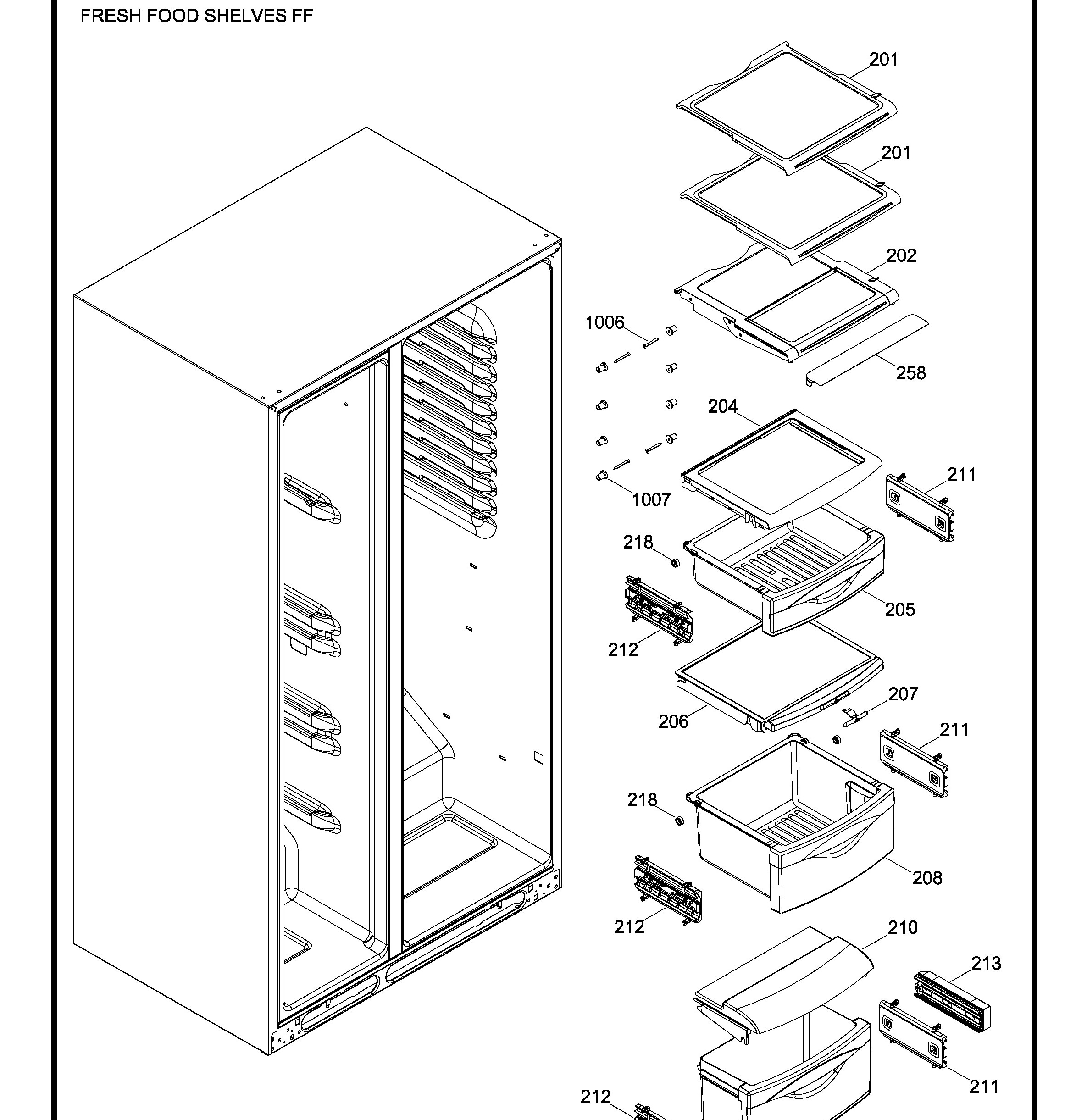 CZS22MSKGHSS Exploded View 3 appliance exploded-view parts diagram