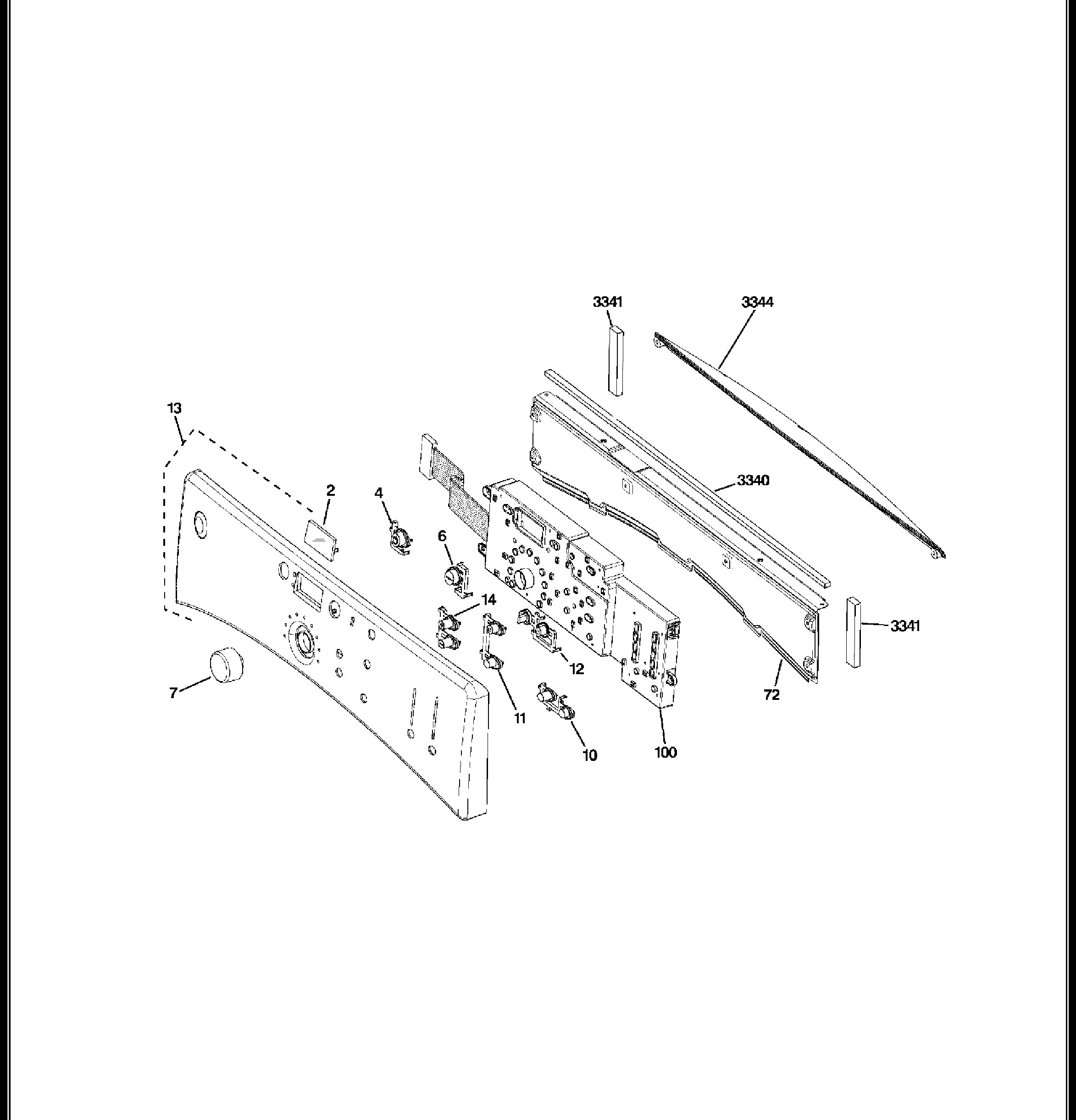 DBVH520GJ2WW Exploded View 1 appliance exploded-view parts diagram