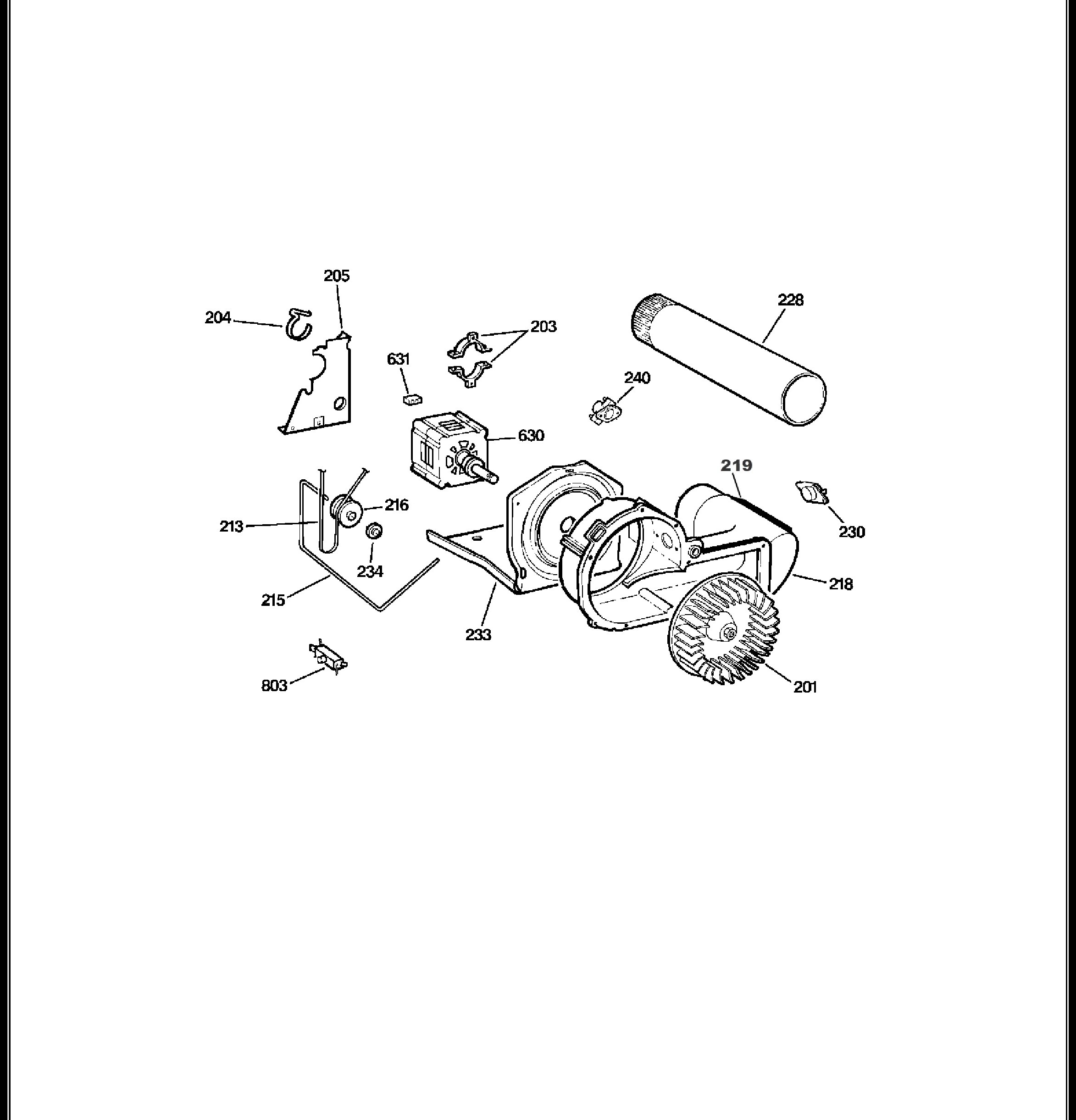 DBVH520GJ2WW Exploded View 5 appliance exploded-view parts diagram