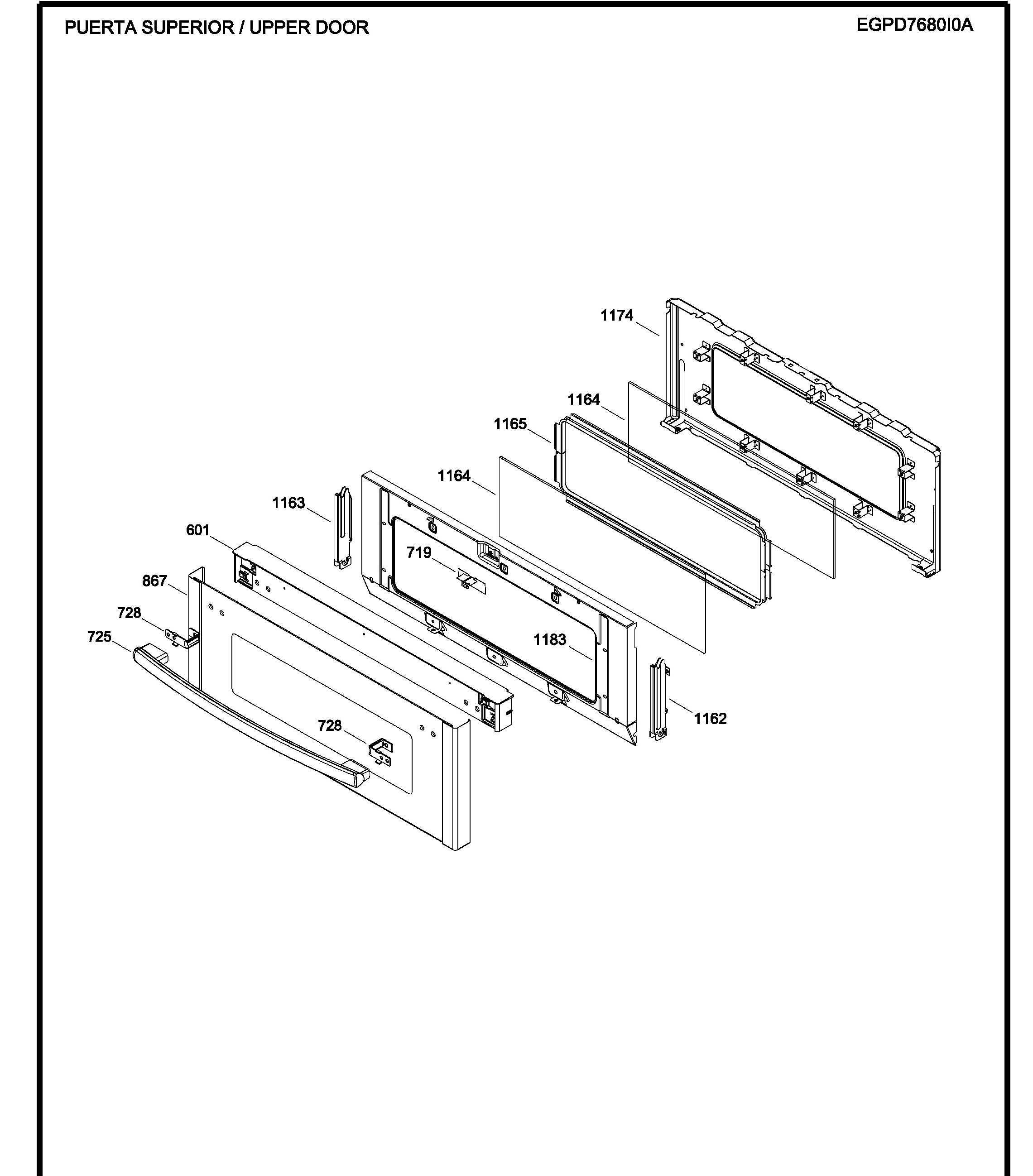 EGPD7680I0A Exploded View 6 appliance exploded-view parts diagram